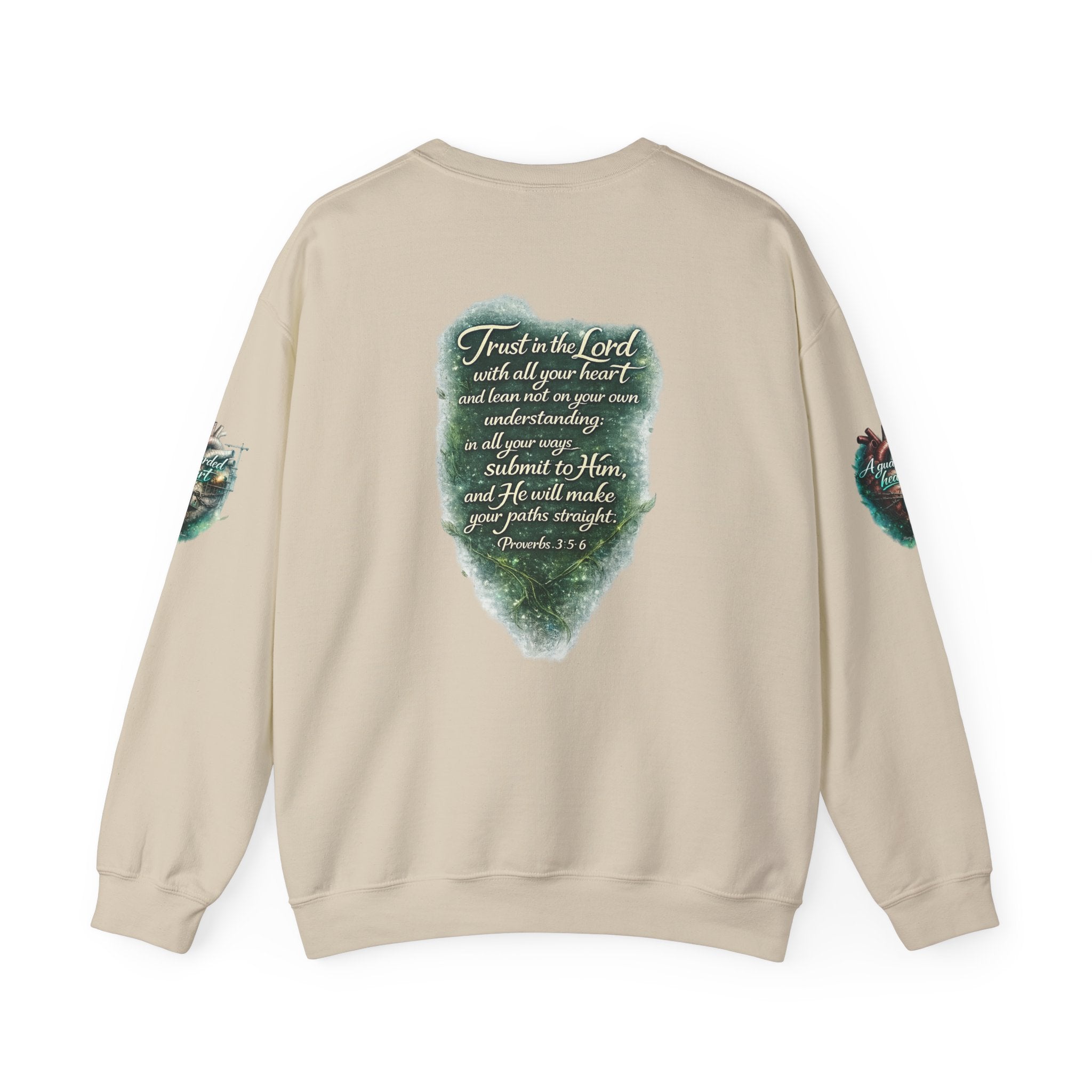 "A Guarded Heart" Crewneck Sweatshirt — Unisex Graphic Pullover