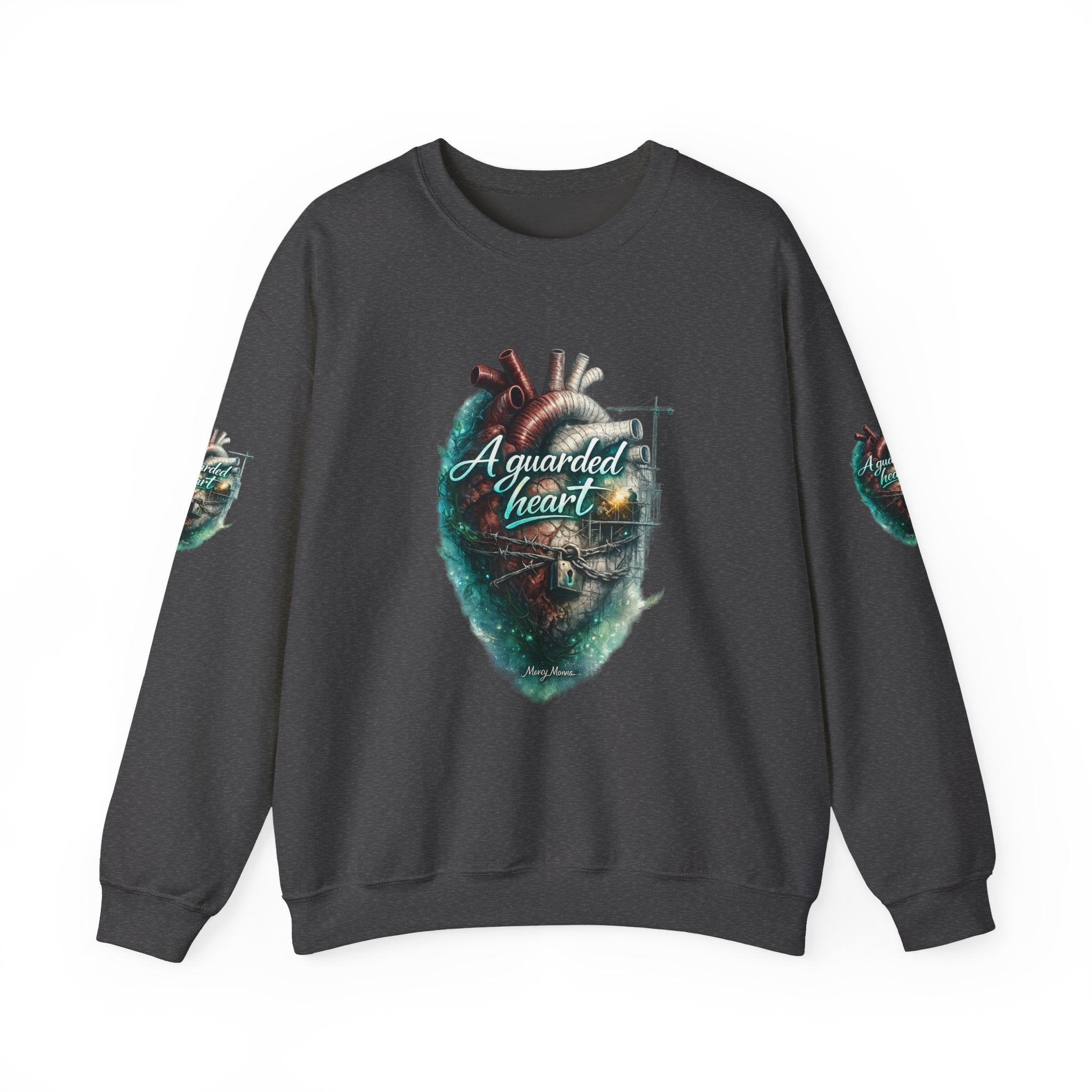 "A Guarded Heart" Crewneck Sweatshirt — Unisex Graphic Pullover
