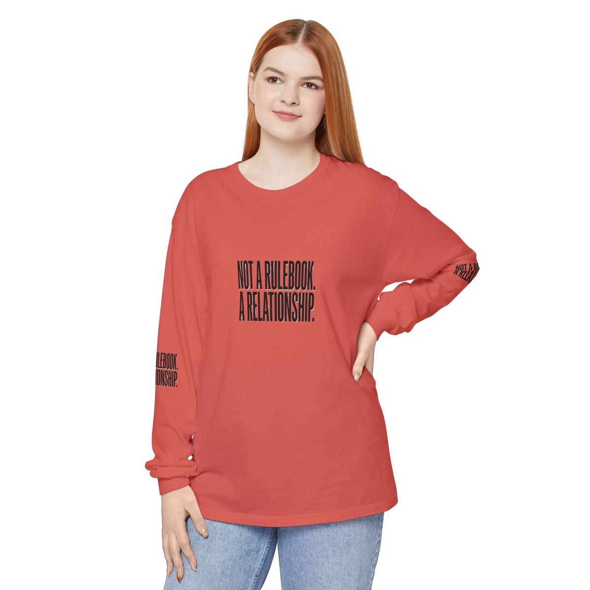 Mercy Manna Not a Rulebook a Relationship Long Sleeve T-Shirt