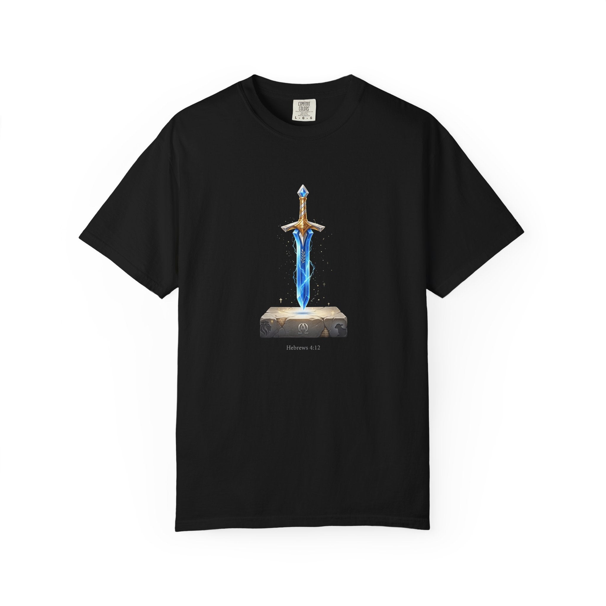 "Hebrews 4:12" Sword Graphic Tee — Unisex Cotton T-Shirt