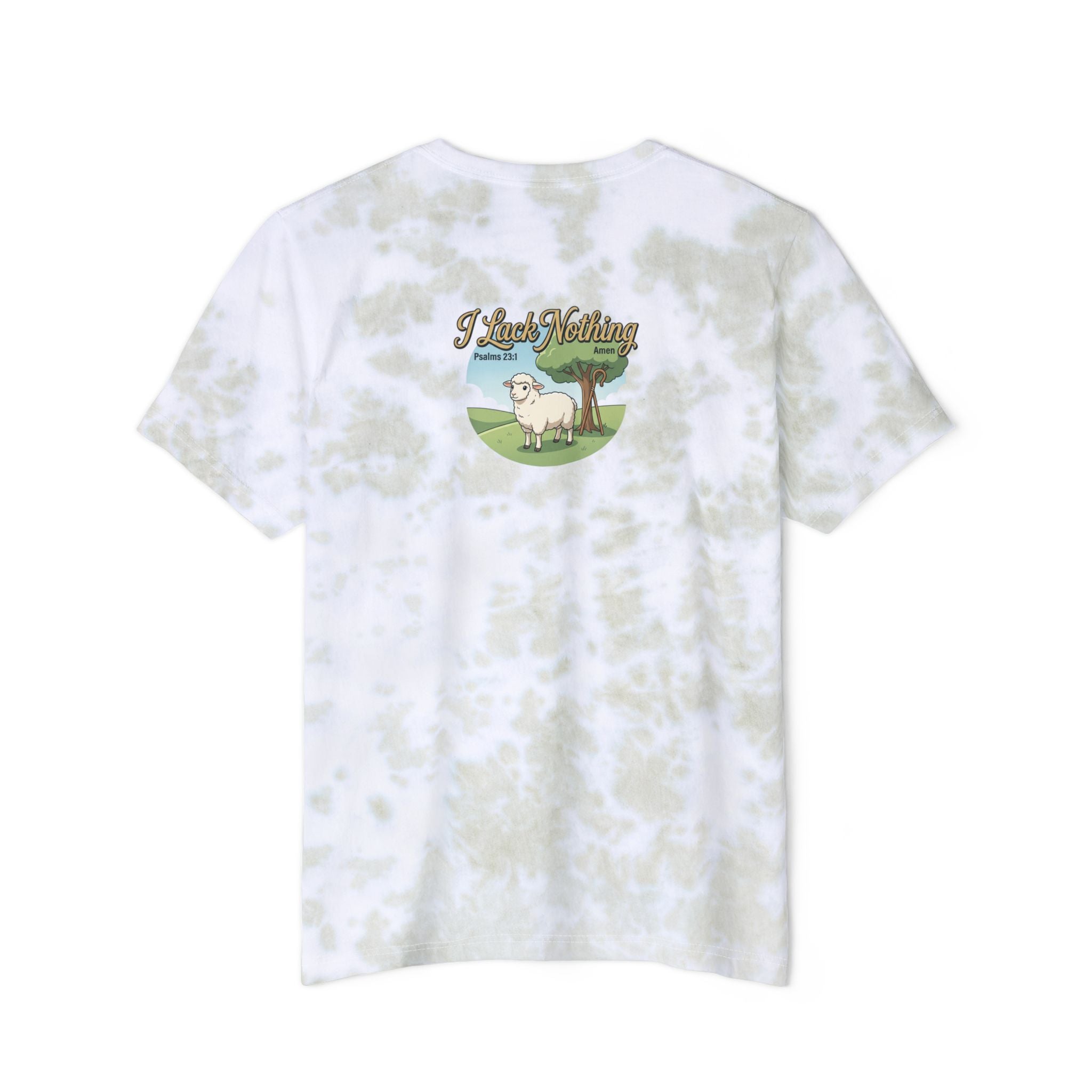 "The Lord Is My Shepherd" Tie-Dye Graphic Tee — Unisex Cotton T-Shirt