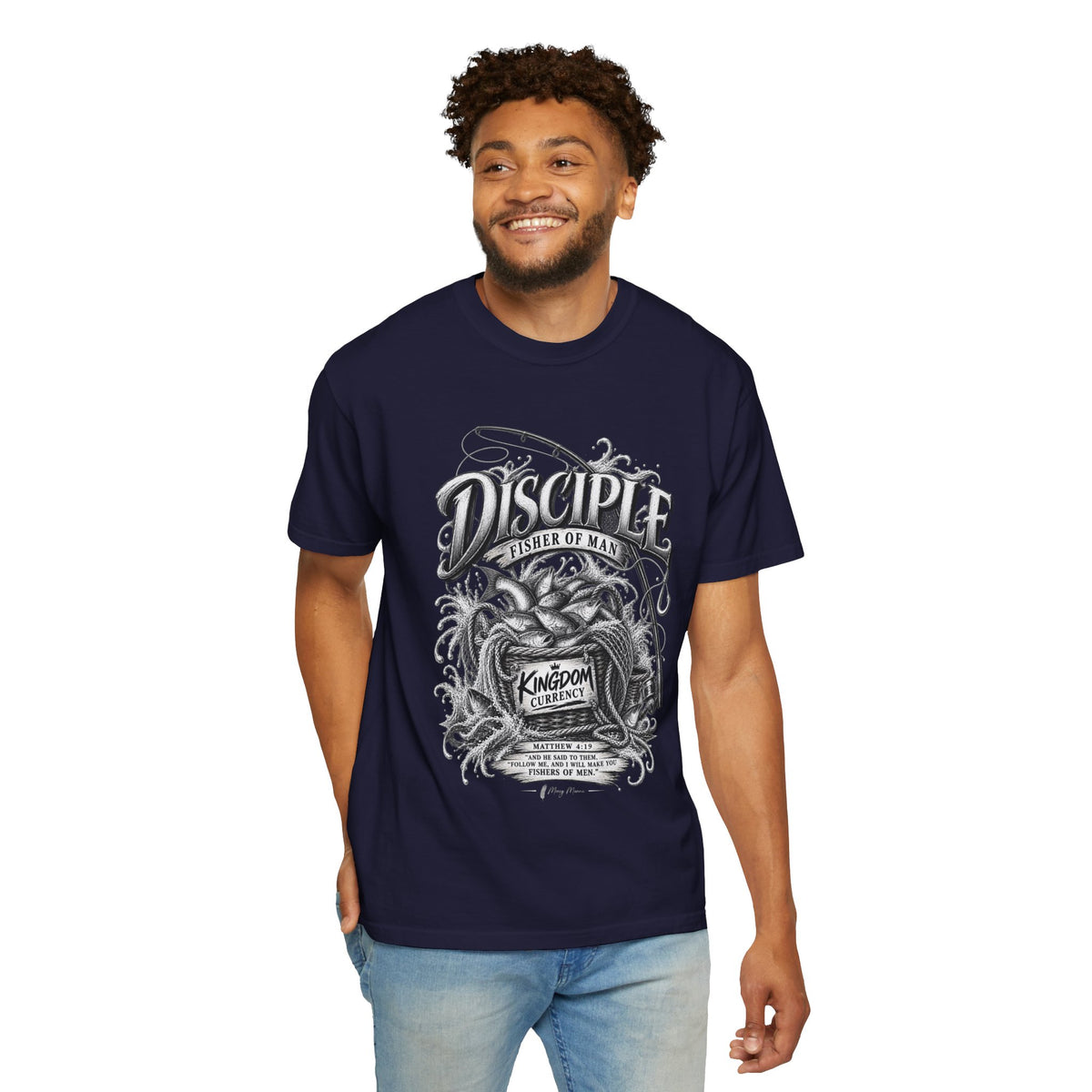 Disciple Fisher of Men Graphic T-Shirt — Fishing Design