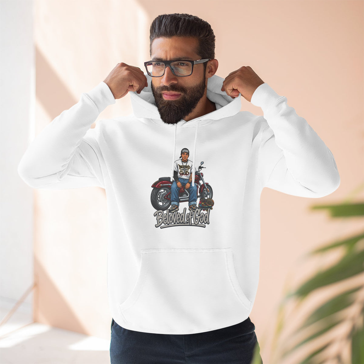 Beloved of God Motorcycle Hoodie — Inspired Biker Pullover