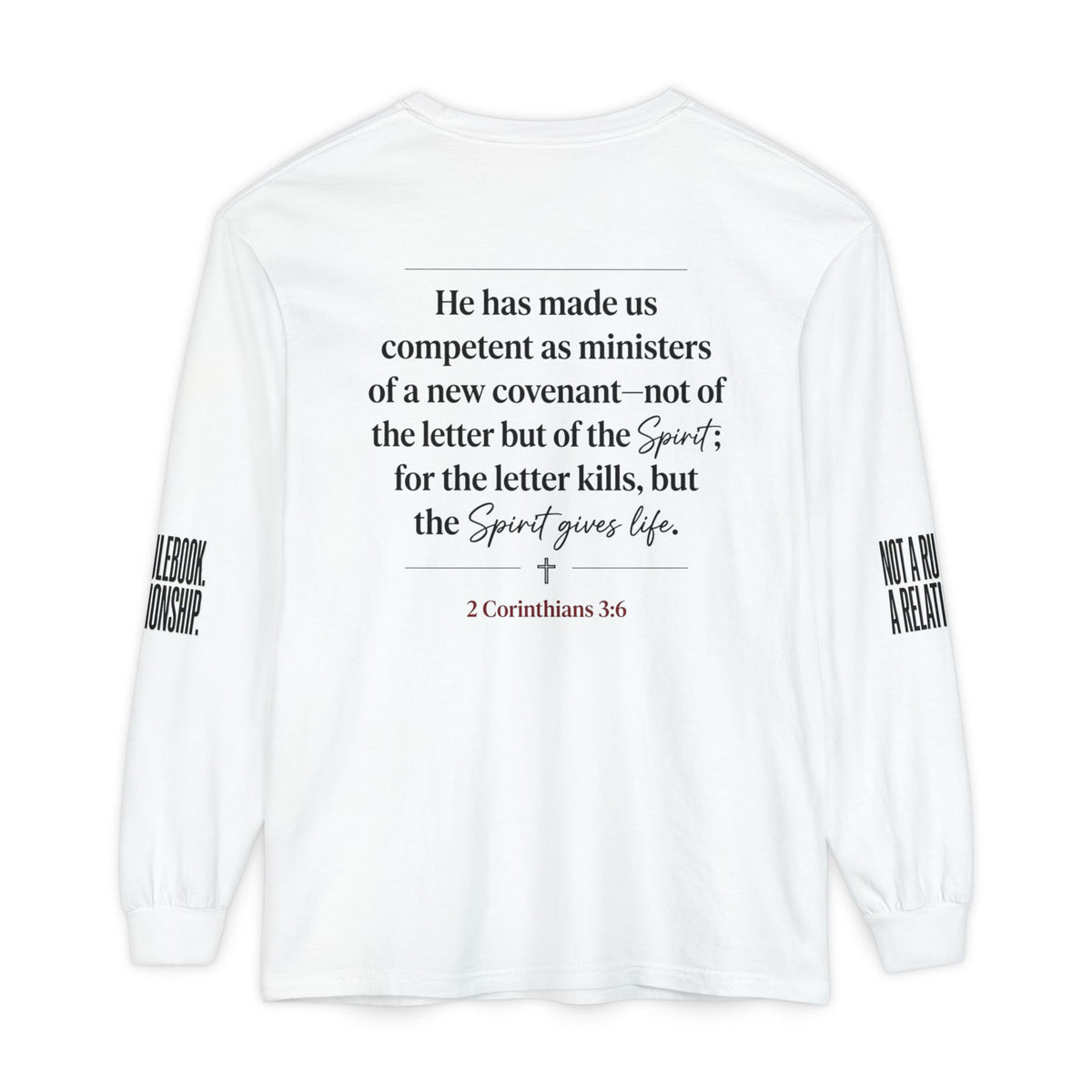 Mercy Manna Not a Rulebook a Relationship Long Sleeve T-Shirt