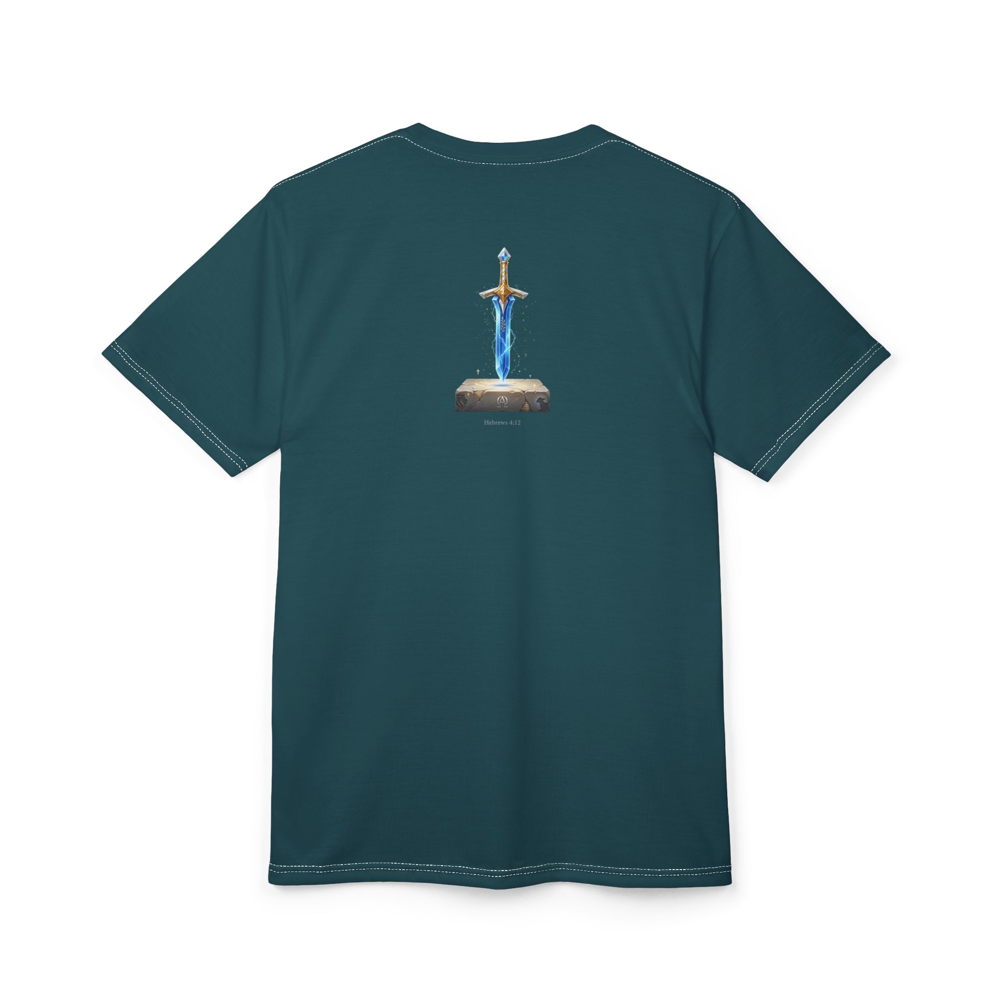 "Hebrews 4:12" Sword Graphic Tee — Unisex Cotton T-Shirt