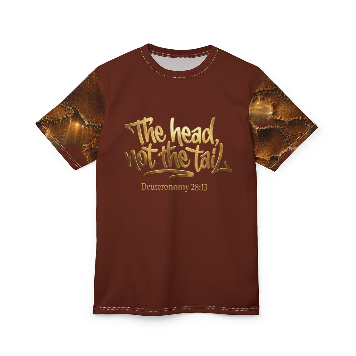 The Head Not The Tail Tee — Deuteronomy 28:13 Brown Graphic T‑Shirt
