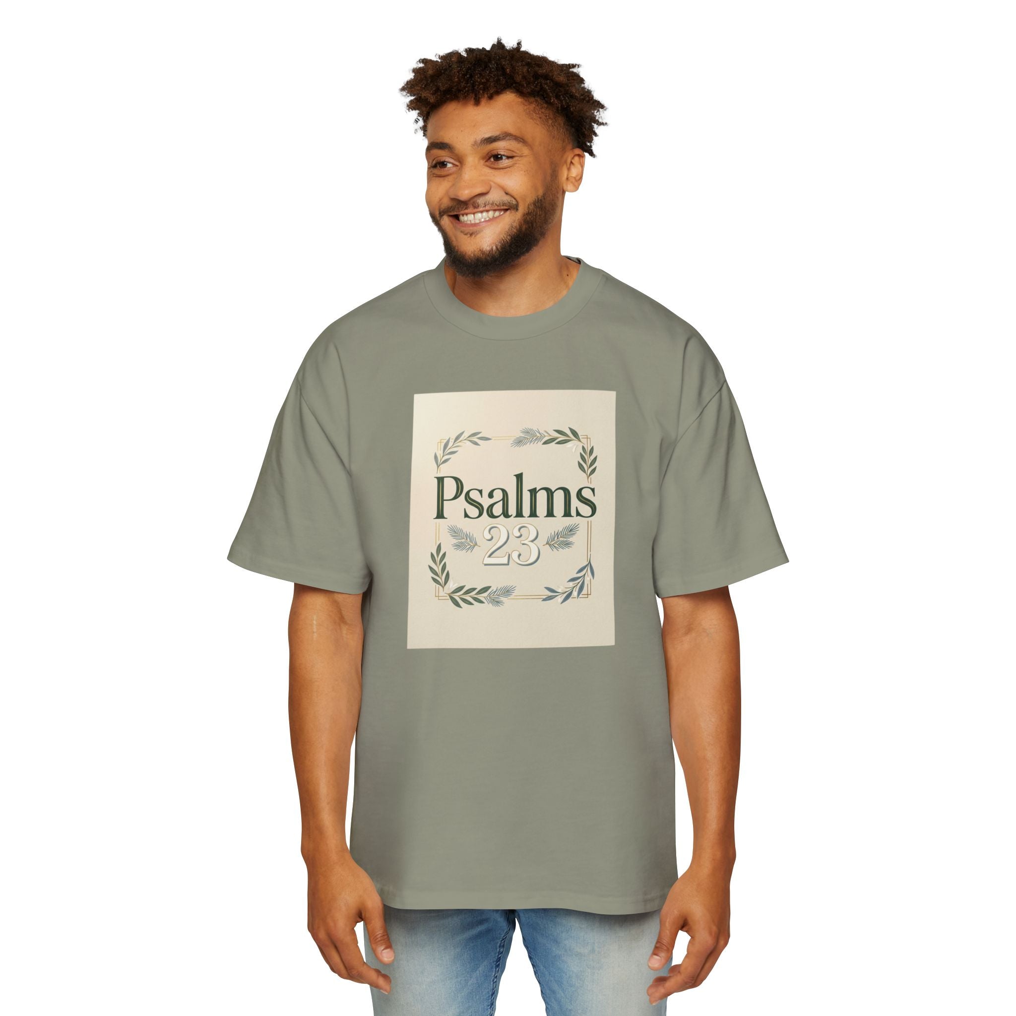 "Psalms 23" Oversized Graphic Tee — Men&