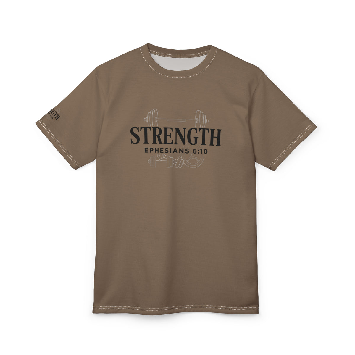 Ephesians 6:10 All-Over Print Tee — Be Strong in the Lord