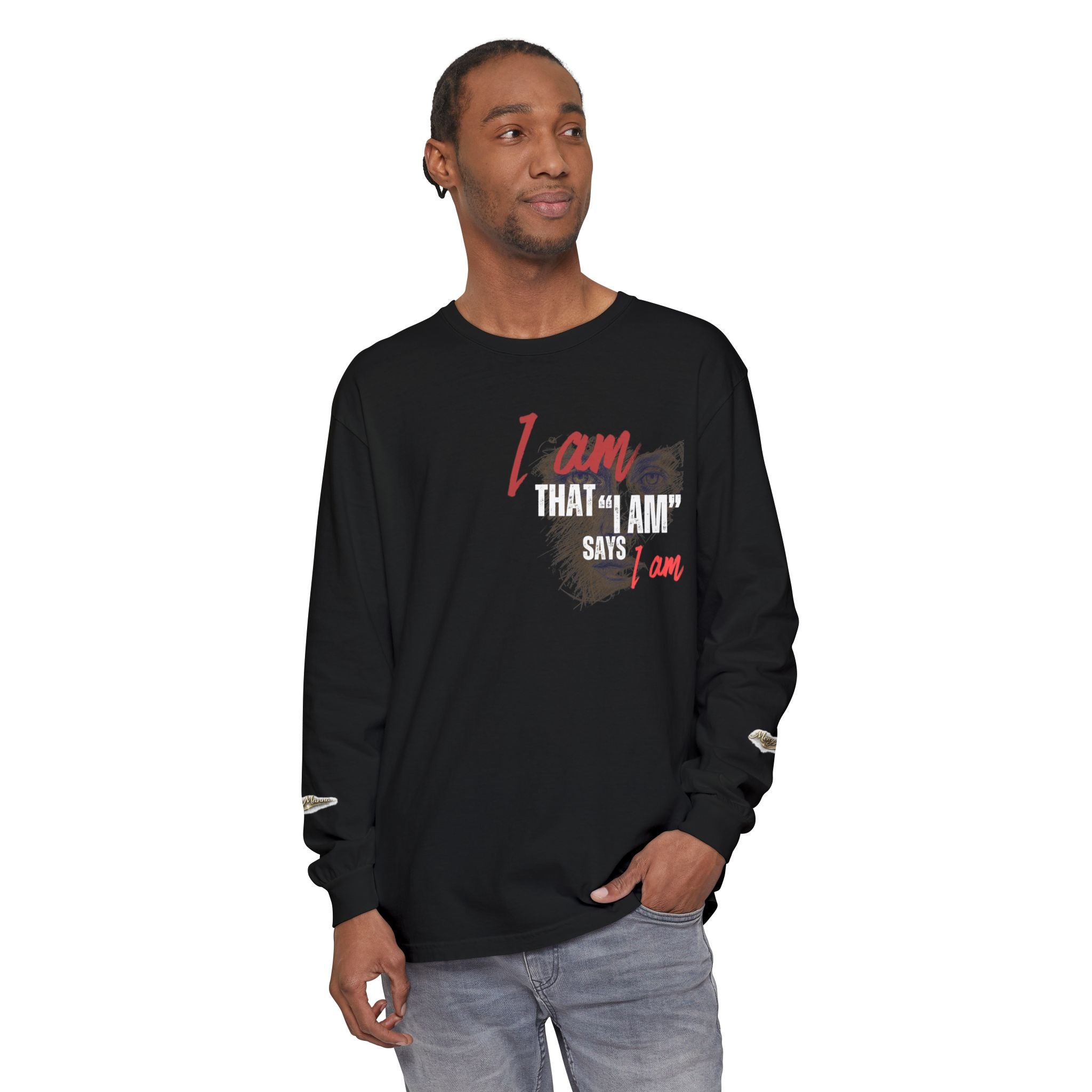 "I Am That I Am" Long Sleeve Graphic Tee — Unisex Statement Shirt