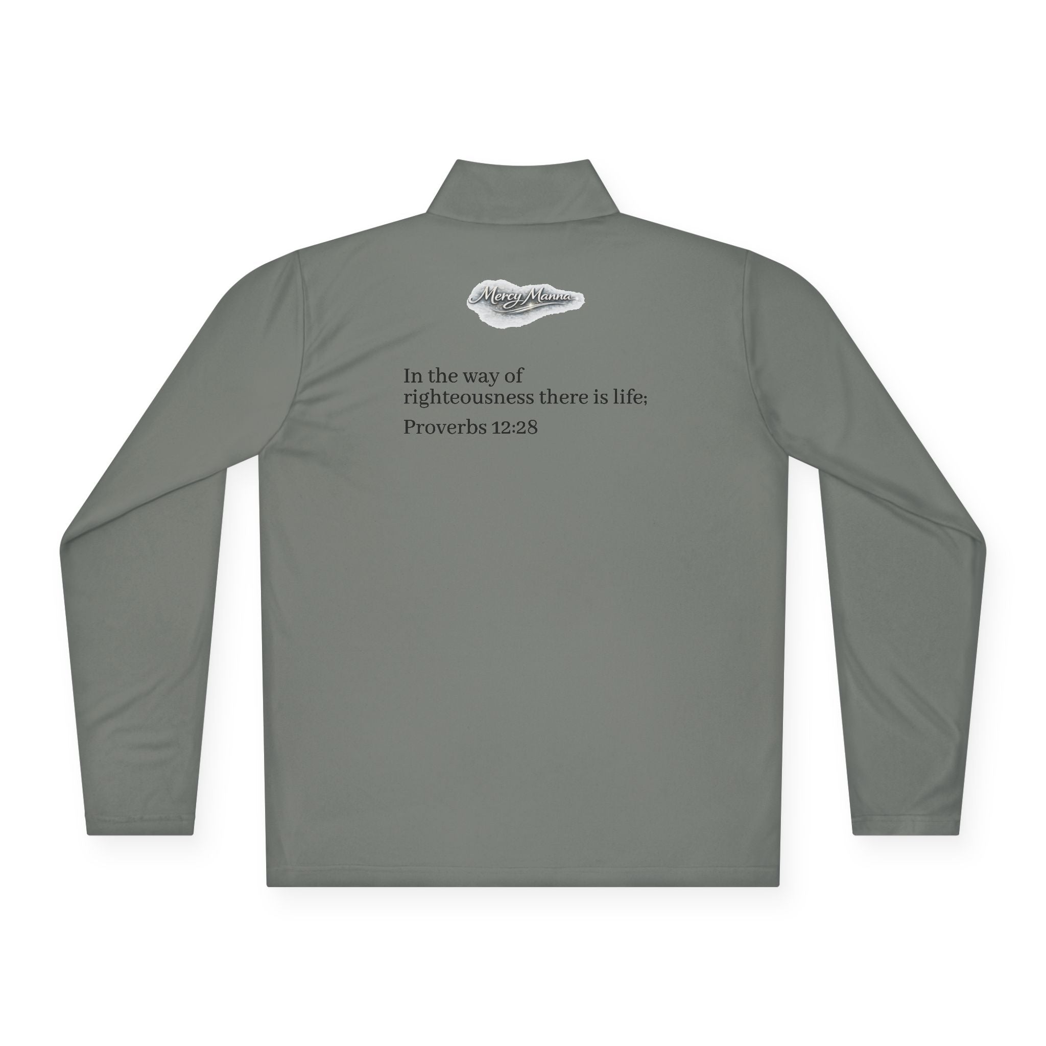 "Breastplate of Righteousness" Quarter-Zip Pullover — Unisex Graphic Sweatshirt