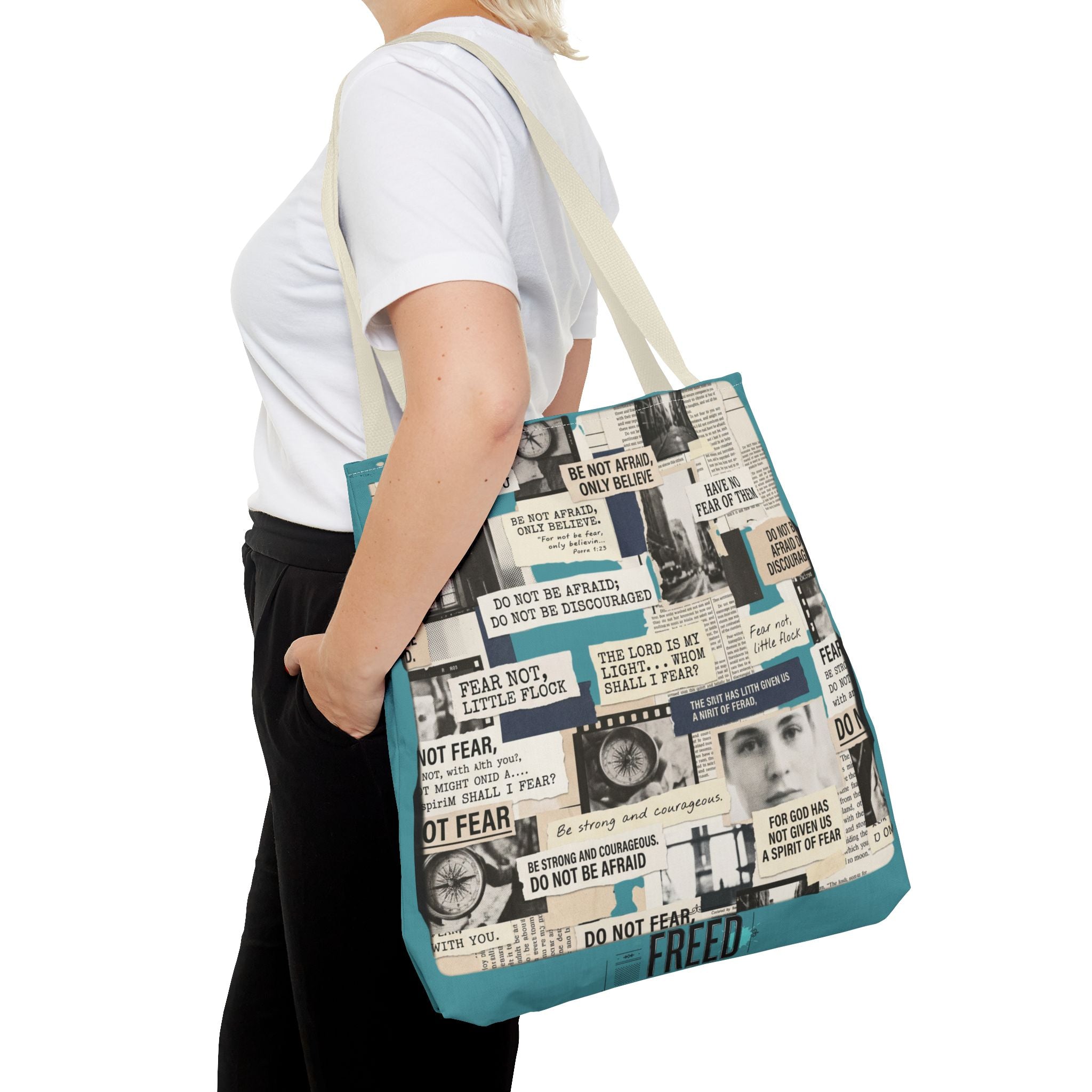 "Do Not Be Afraid" Graphic Tote Bag — Reusable Canvas Bag