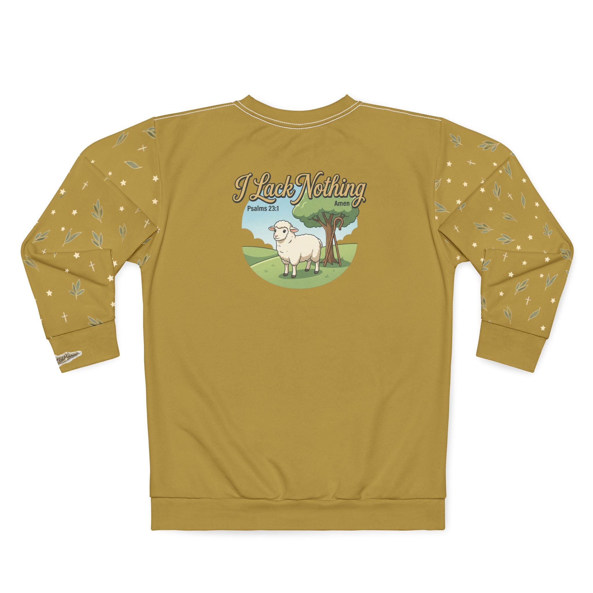 "The Lord Is My Shepherd" Graphic Crewneck Sweatshirt — Unisex Fleece Pullover