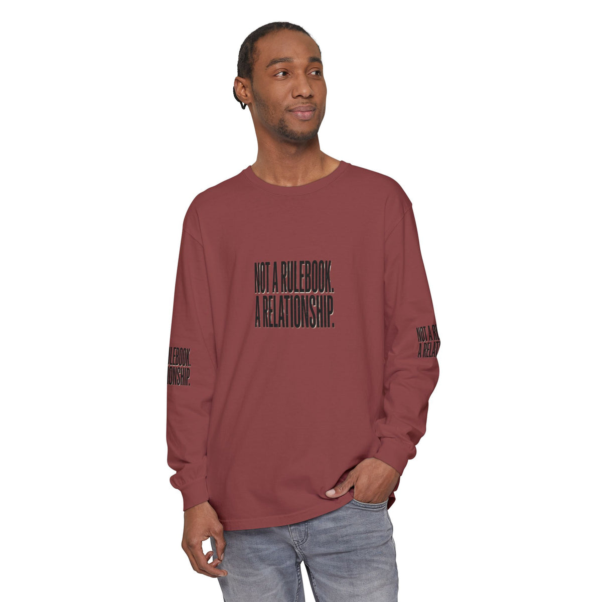 Mercy Manna Not a Rulebook a Relationship Long Sleeve T-Shirt