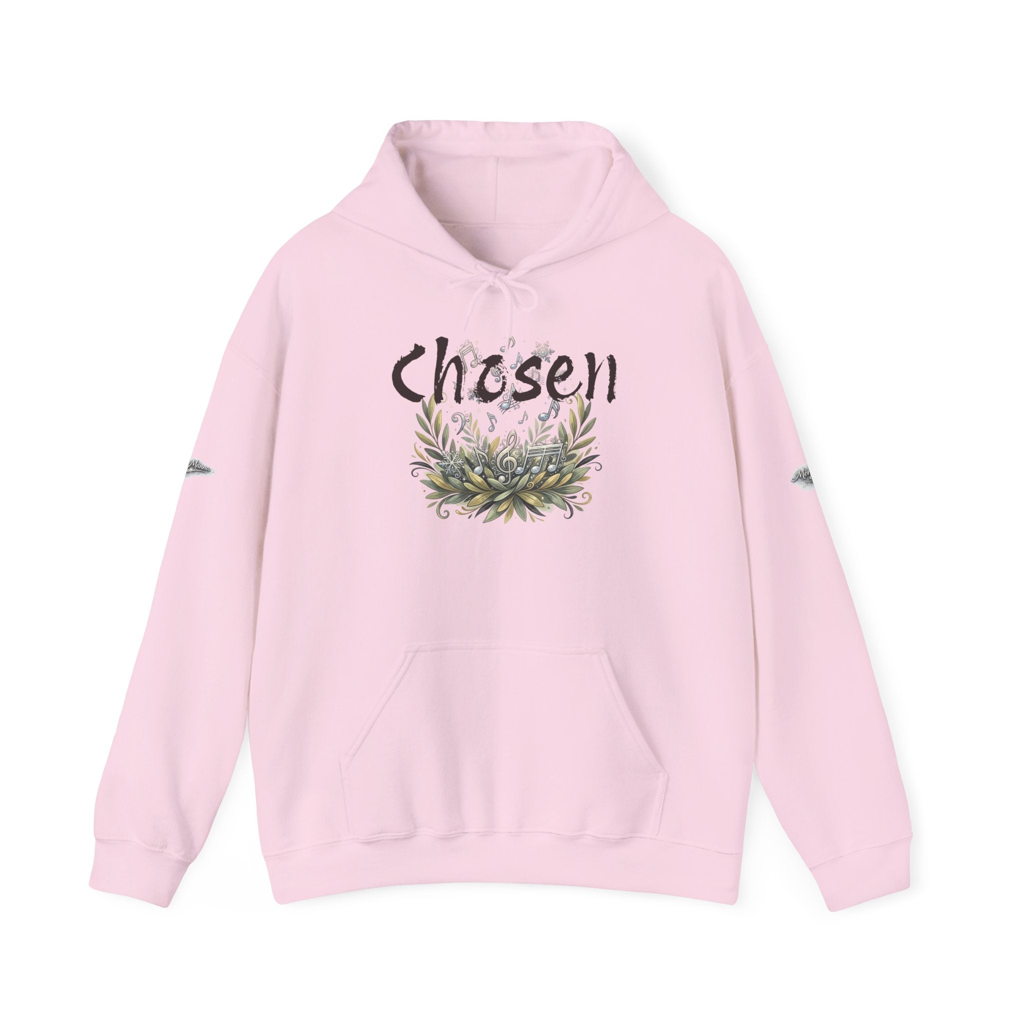 "Chosen & Set Apart" Olive Leaf Graphic Pullover Hoodie — Unisex Sweatshirt