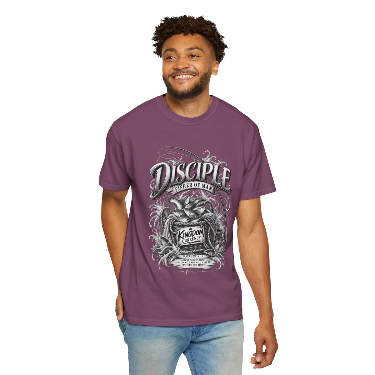 Disciple Fisher of Men Graphic T-Shirt — Fishing Design