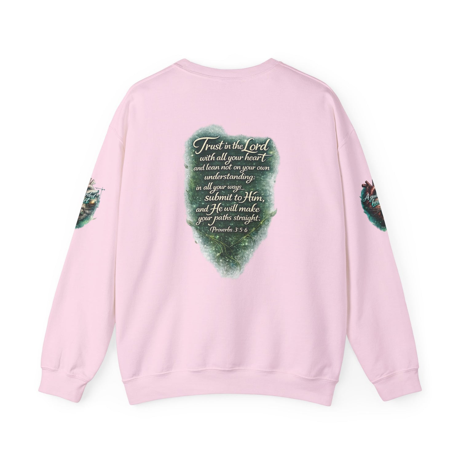 "A Guarded Heart" Crewneck Sweatshirt — Unisex Graphic Pullover