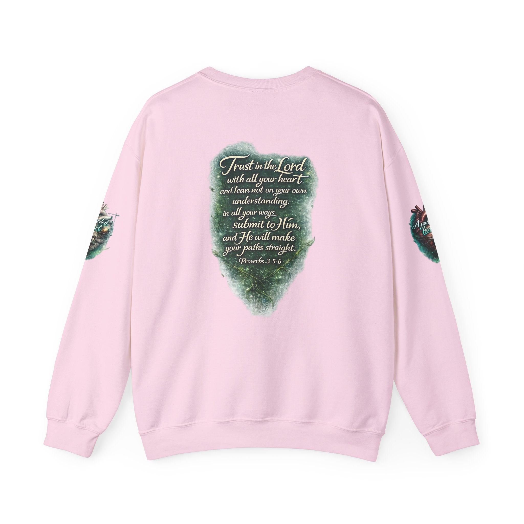 "A Guarded Heart" Crewneck Sweatshirt — Unisex Graphic Pullover