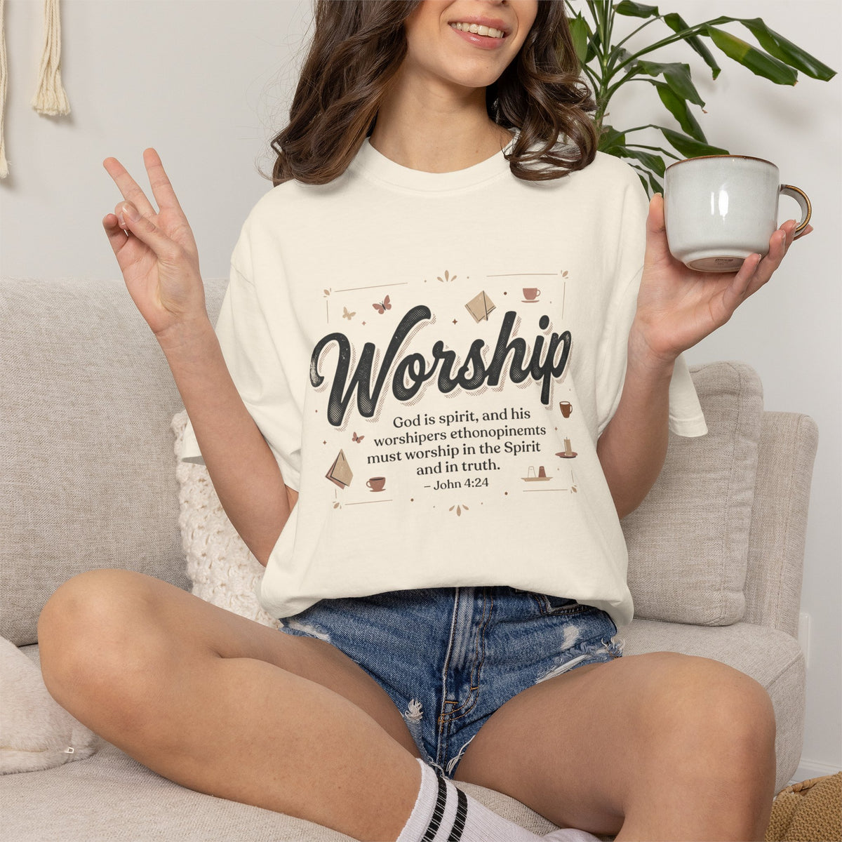 Mercy Manna Worship Inspirational T-Shirt