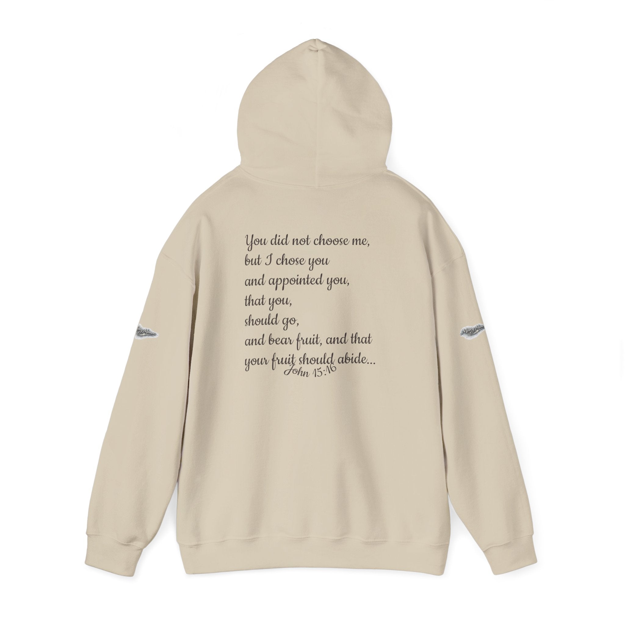 "Chosen & Set Apart" Olive Leaf Graphic Pullover Hoodie — Unisex Sweatshirt