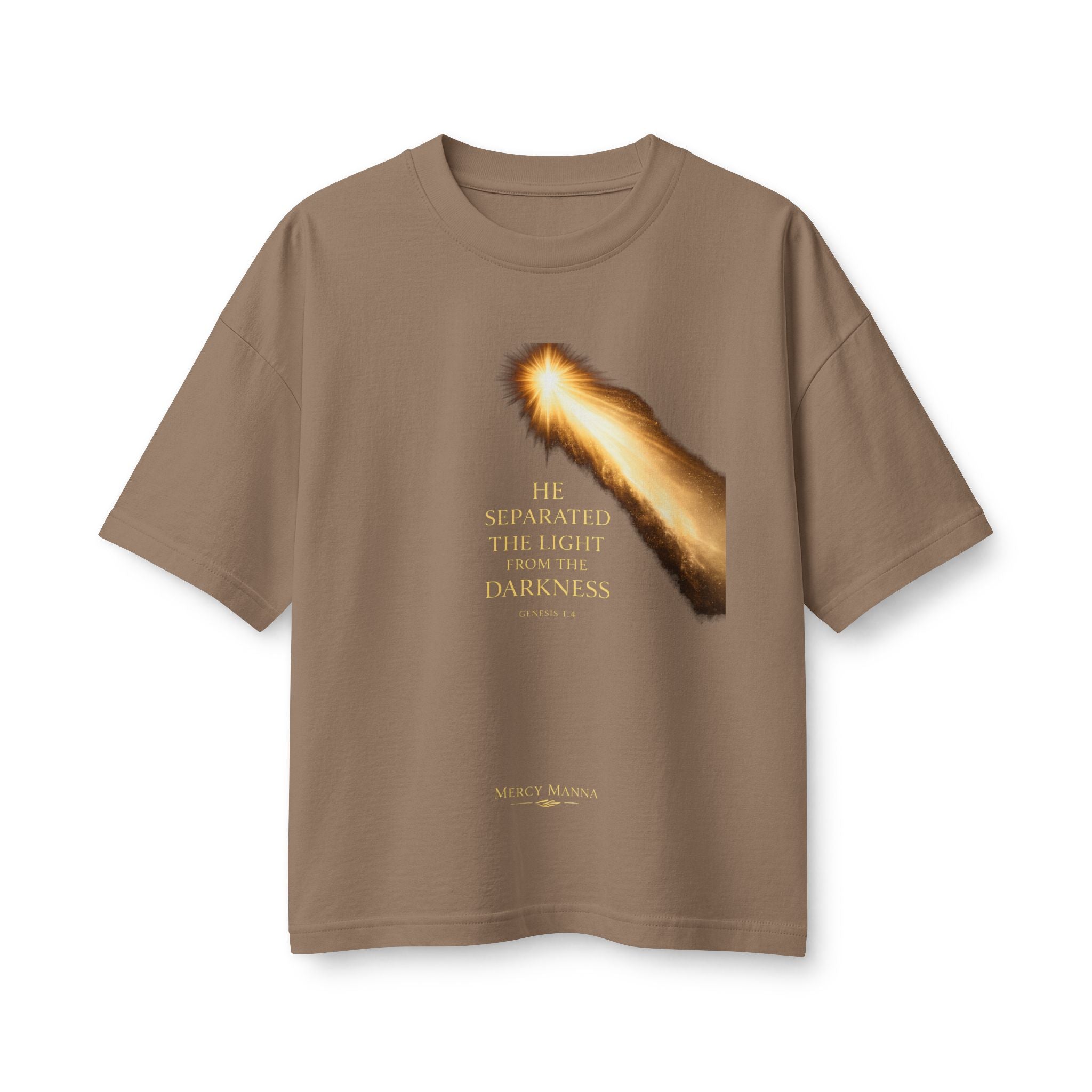 "He Separated the Light from the Darkness" Genesis 1:4 Graphic Tee — Women&