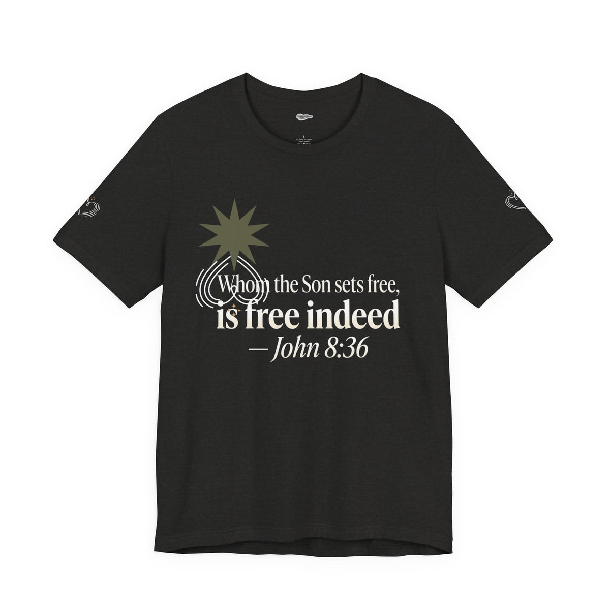 Free Indeed Graphic Tee — Short Sleeve Cotton T-Shirt