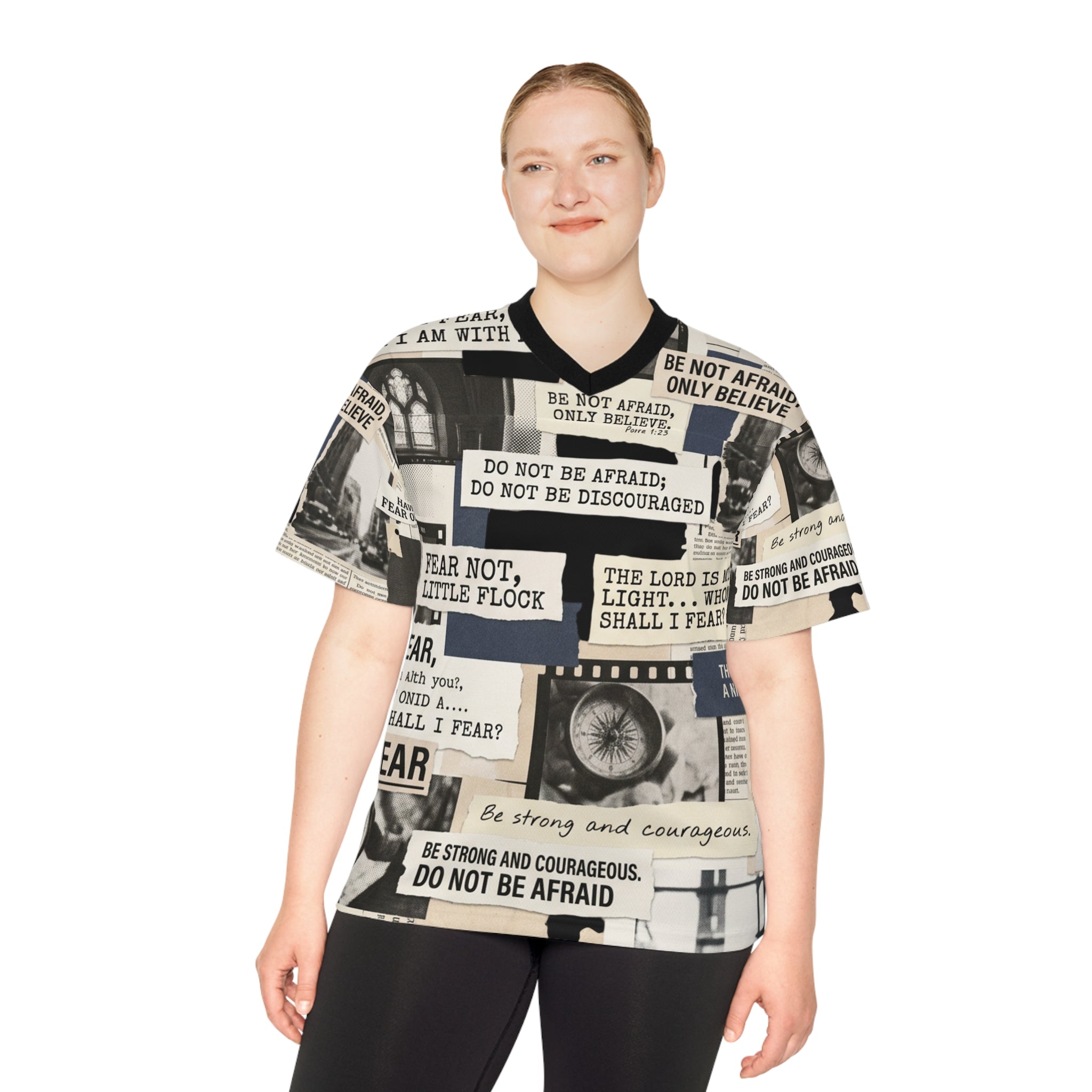 "Do Not Fear" Fearless Graphic Football Jersey — Unisex Athletic Tee