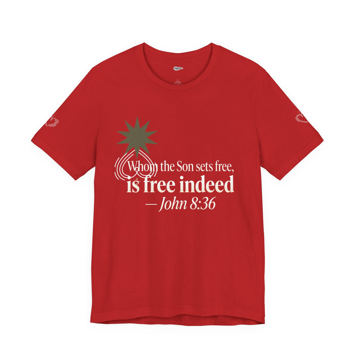 Free Indeed Graphic Tee — Short Sleeve Cotton T-Shirt