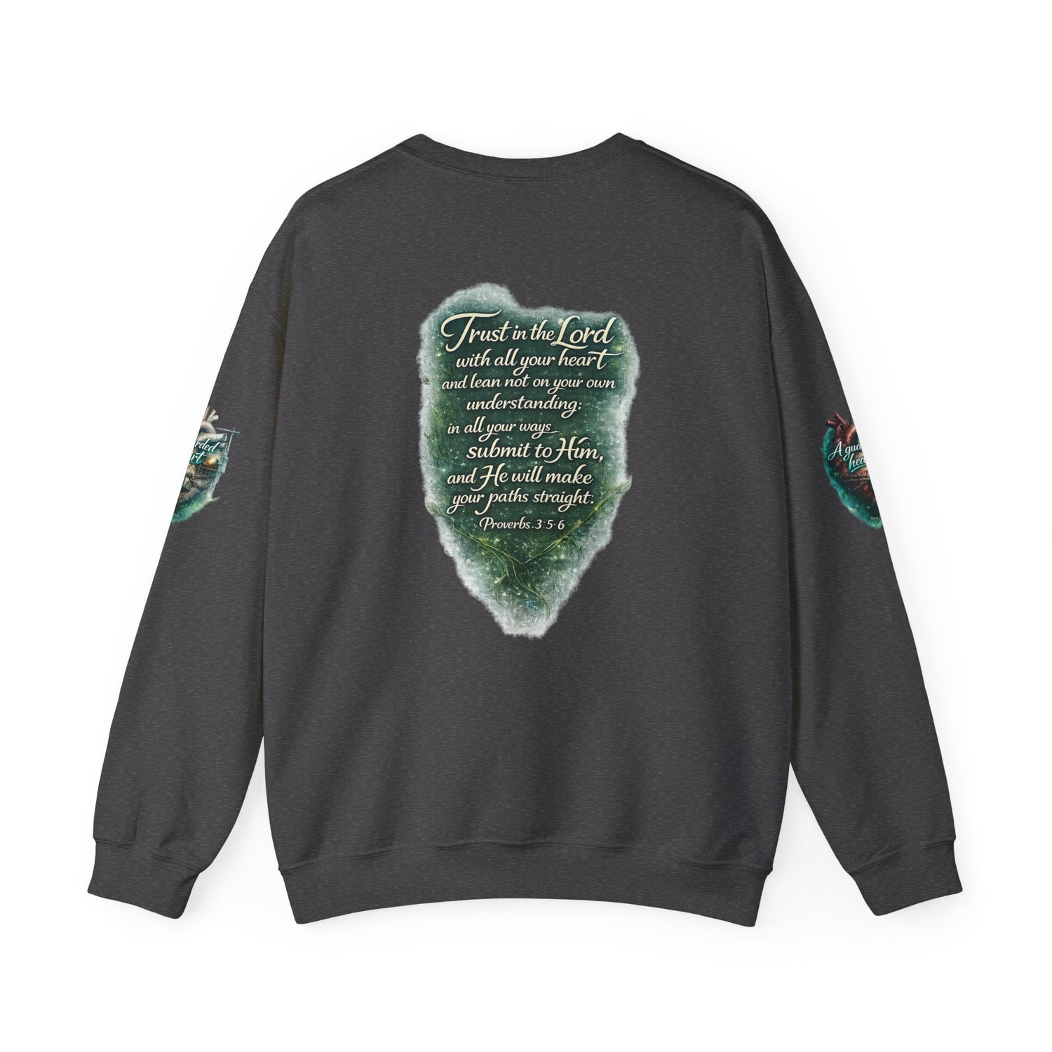 "A Guarded Heart" Crewneck Sweatshirt — Unisex Graphic Pullover
