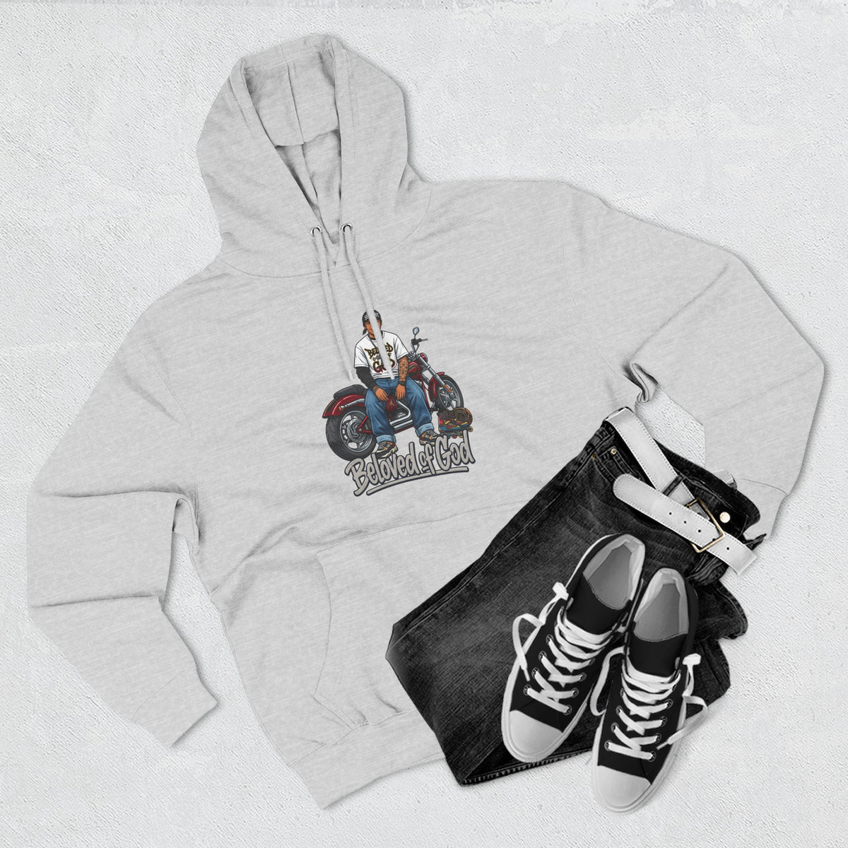 Beloved of God Motorcycle Hoodie — Inspired Biker Pullover