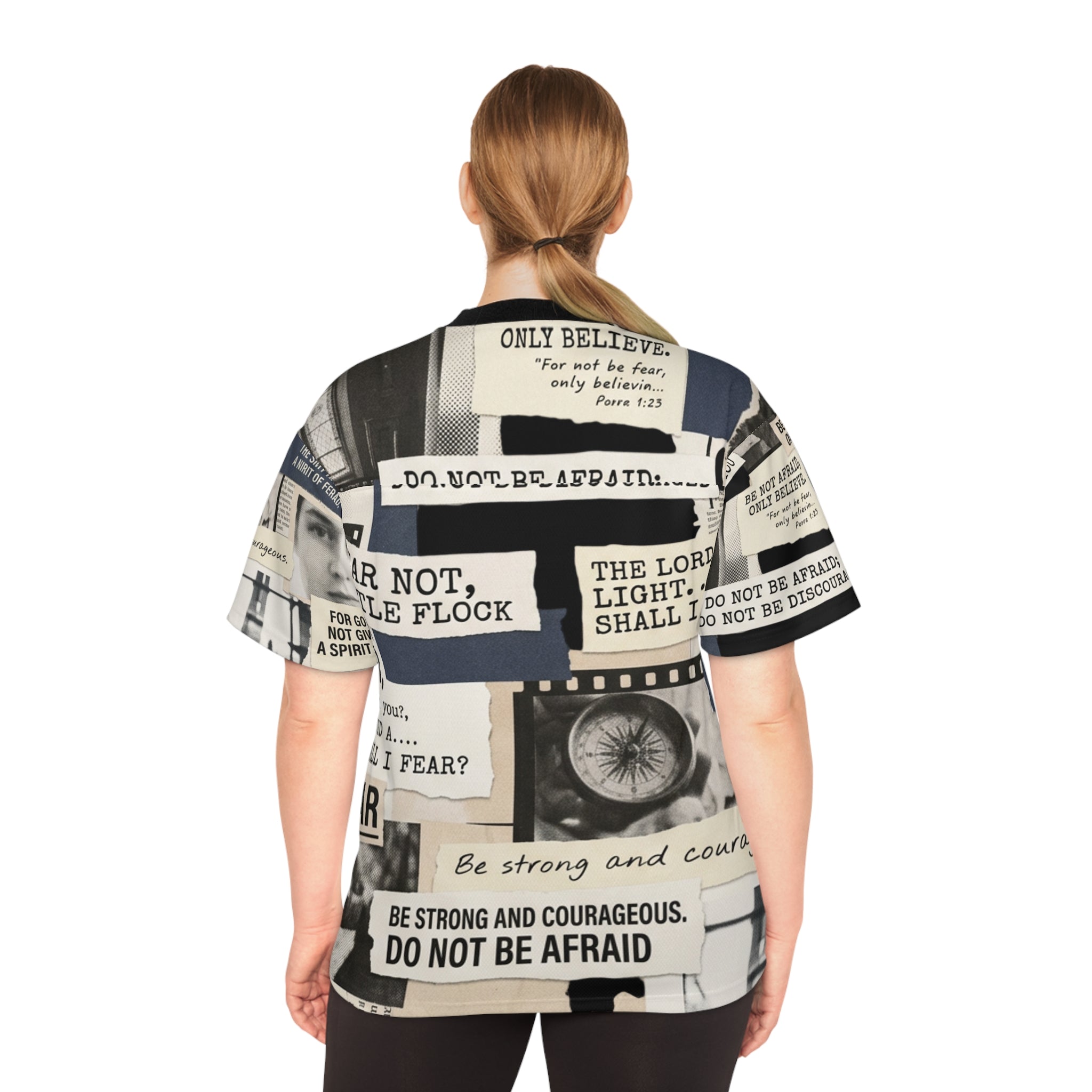 "Do Not Fear" Fearless Graphic Football Jersey — Unisex Athletic Tee