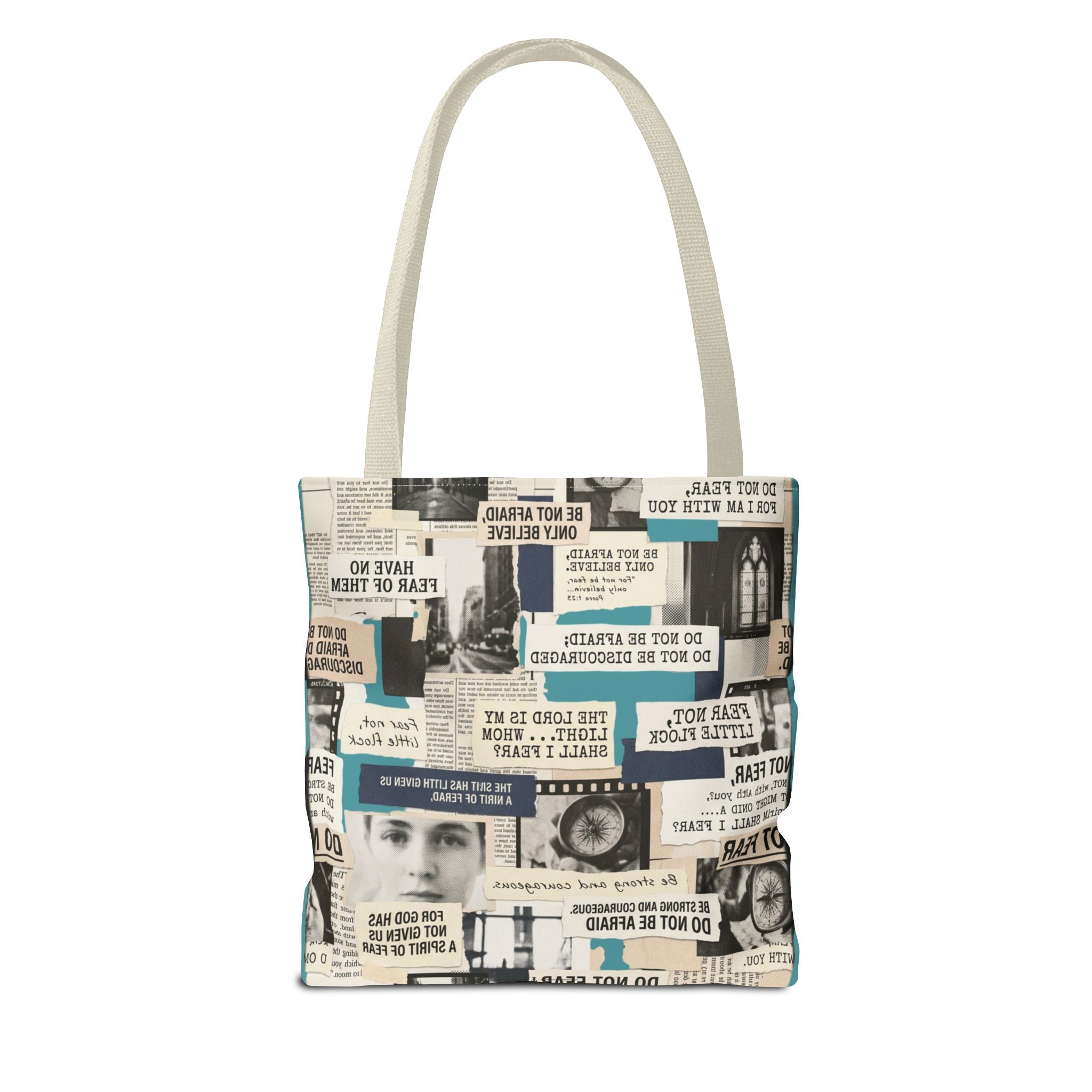 "Do Not Be Afraid" Graphic Tote Bag — Reusable Canvas Bag