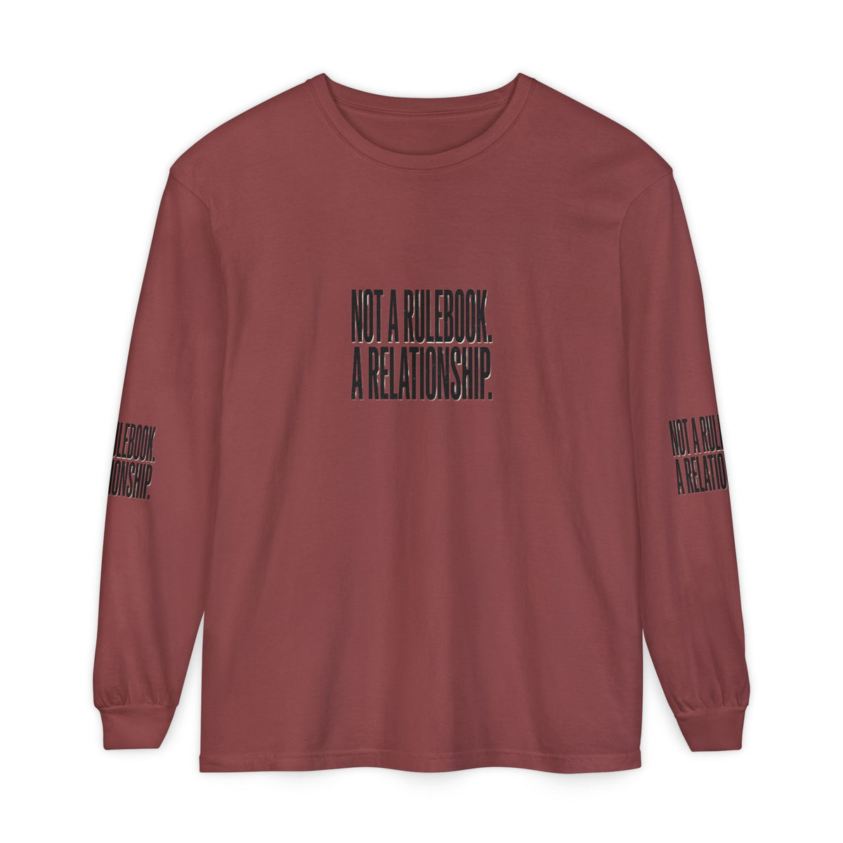 Mercy Manna Not a Rulebook a Relationship Long Sleeve T-Shirt