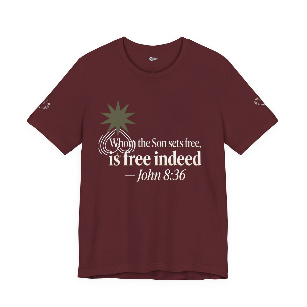 Free Indeed Graphic Tee — Short Sleeve Cotton T-Shirt