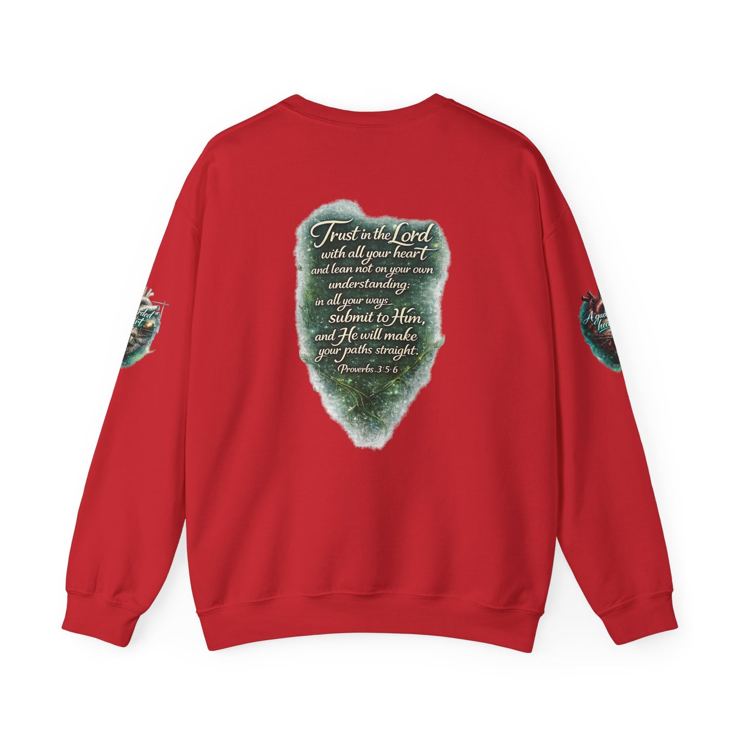"A Guarded Heart" Crewneck Sweatshirt — Unisex Graphic Pullover