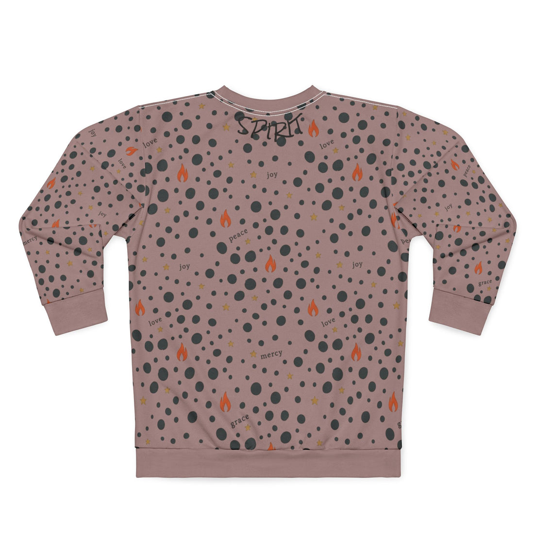 Fruit of the Spirit Polka Dot Graphic Crewneck Sweatshirt — Unisex Cozy Pullover