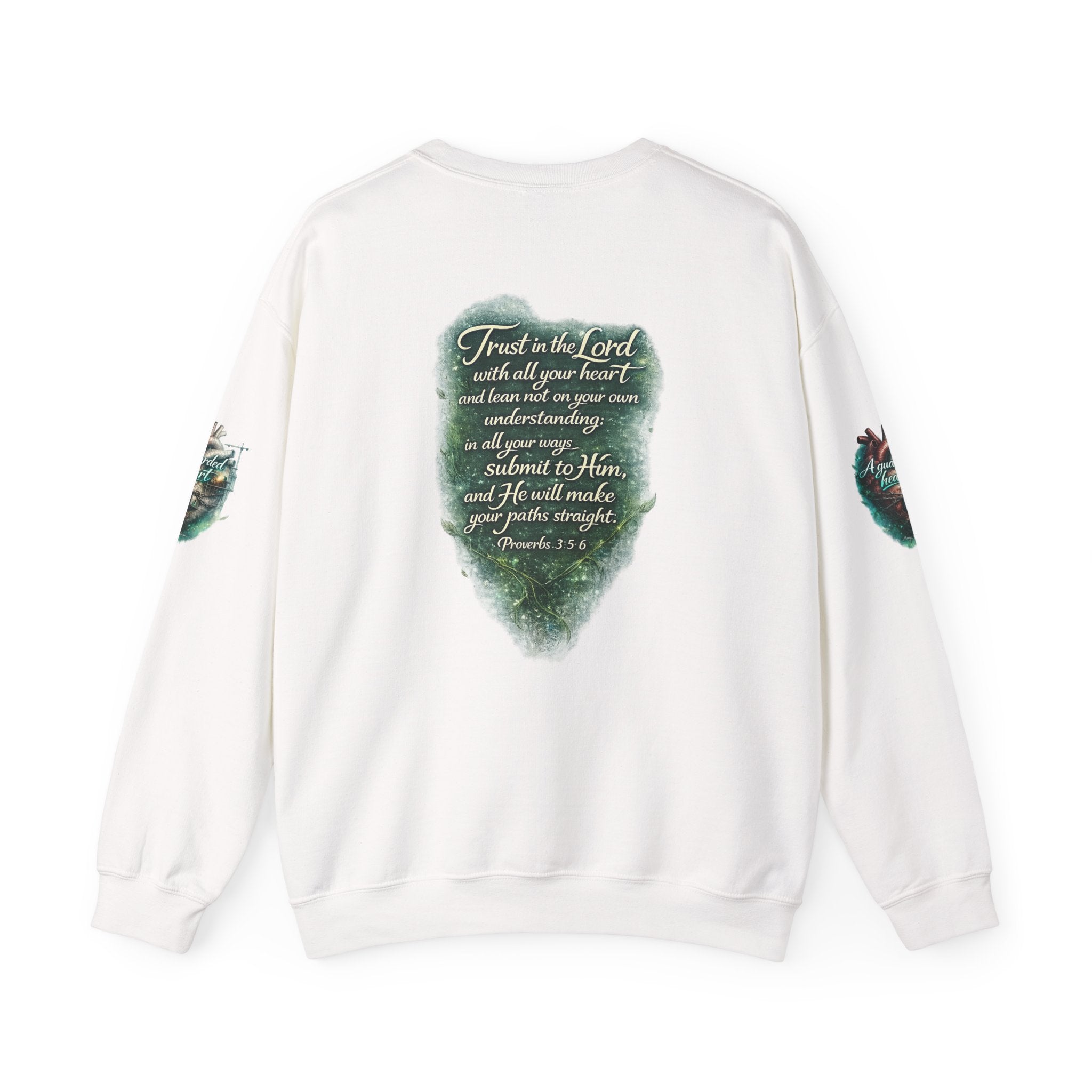 "A Guarded Heart" Crewneck Sweatshirt — Unisex Graphic Pullover