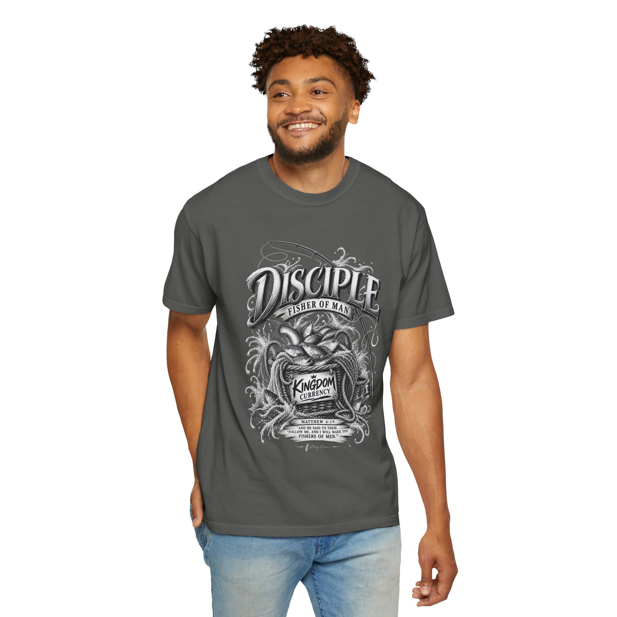 Disciple Fisher of Men Graphic T-Shirt — Fishing Design