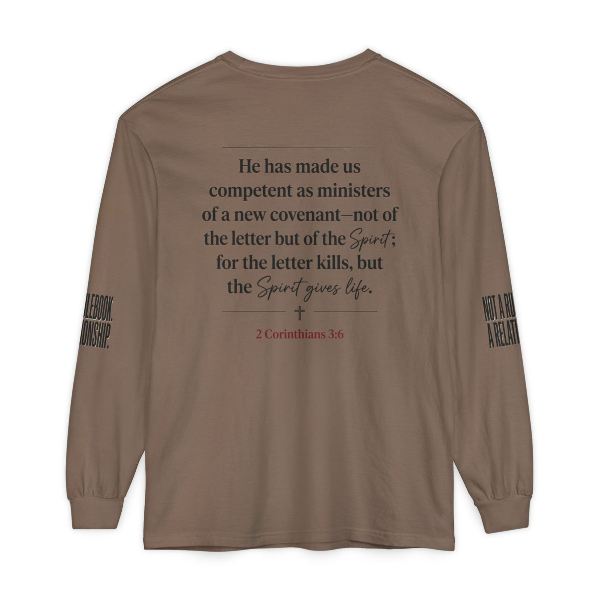 Mercy Manna Not a Rulebook a Relationship Long Sleeve T-Shirt