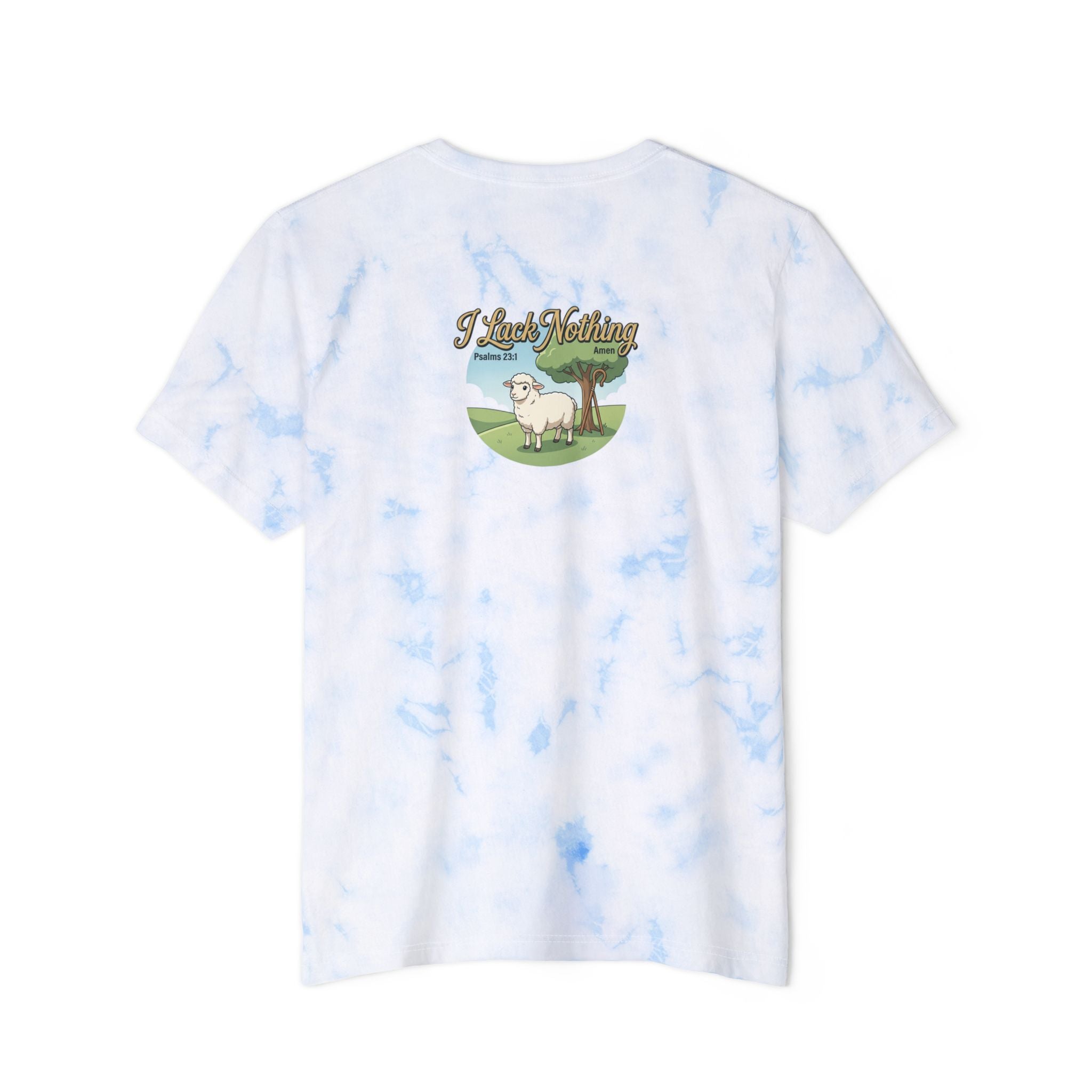 "The Lord Is My Shepherd" Tie-Dye Graphic Tee — Unisex Cotton T-Shirt