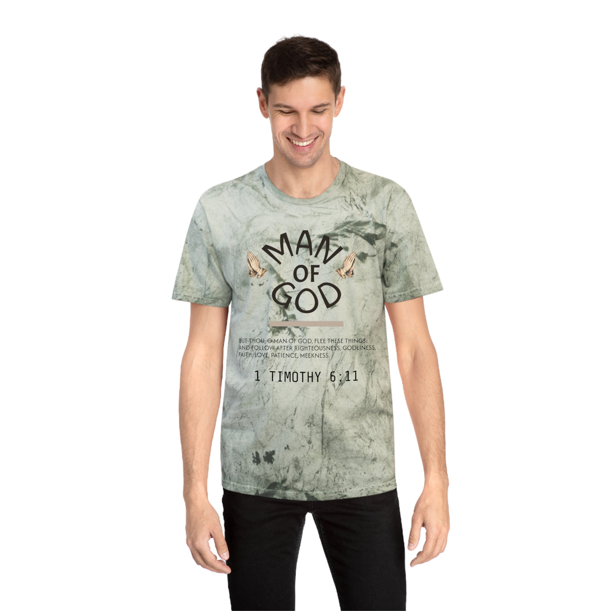 Man of God Tie-Dye T-Shirt — 1 Timothy Graphic Tee