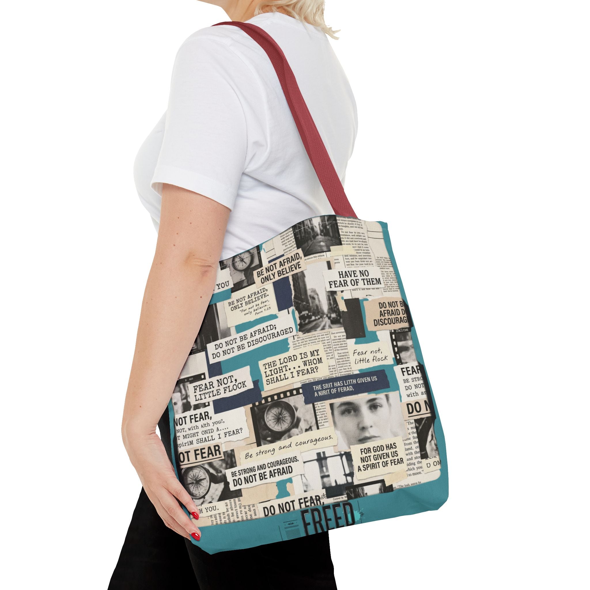 "Do Not Be Afraid" Graphic Tote Bag — Reusable Canvas Bag