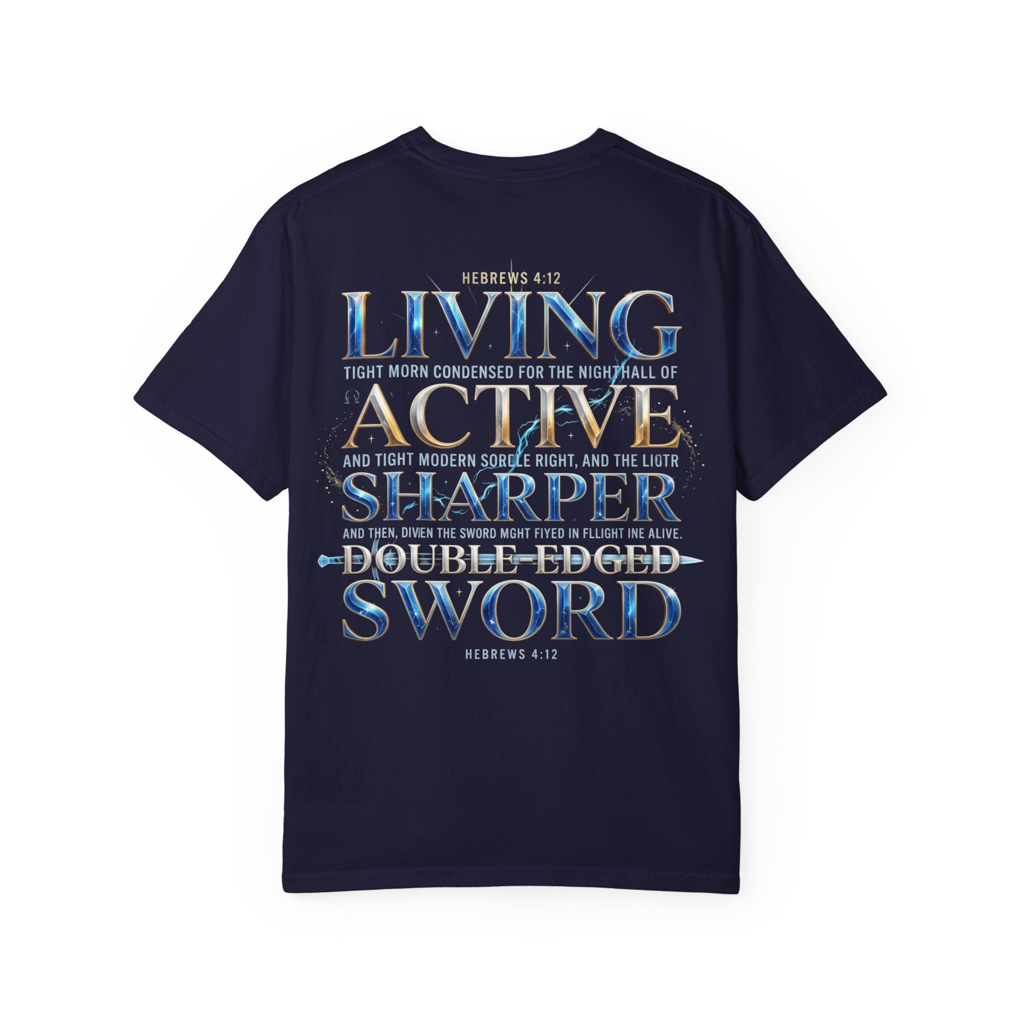 "Hebrews 4:12" Sword Graphic Tee — Unisex Cotton T-Shirt