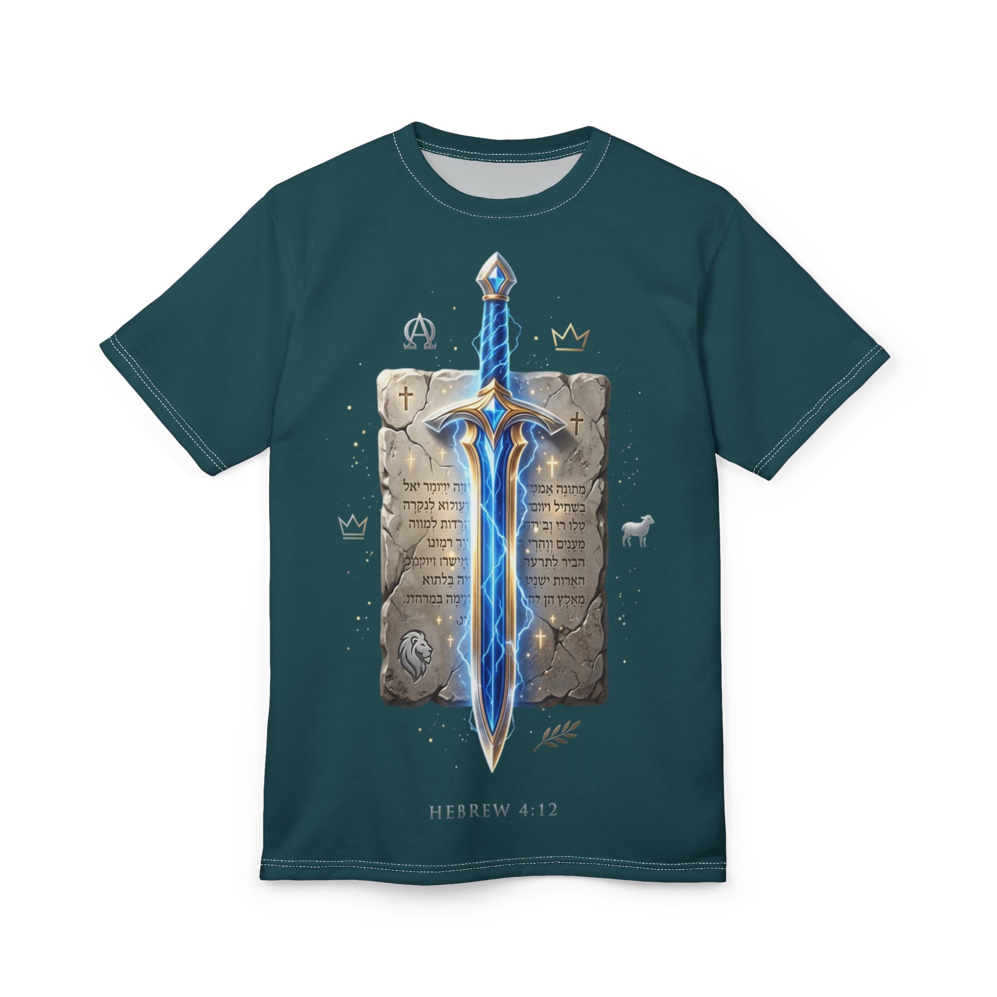 "Hebrews 4:12" Sword Graphic Tee — Unisex Cotton T-Shirt