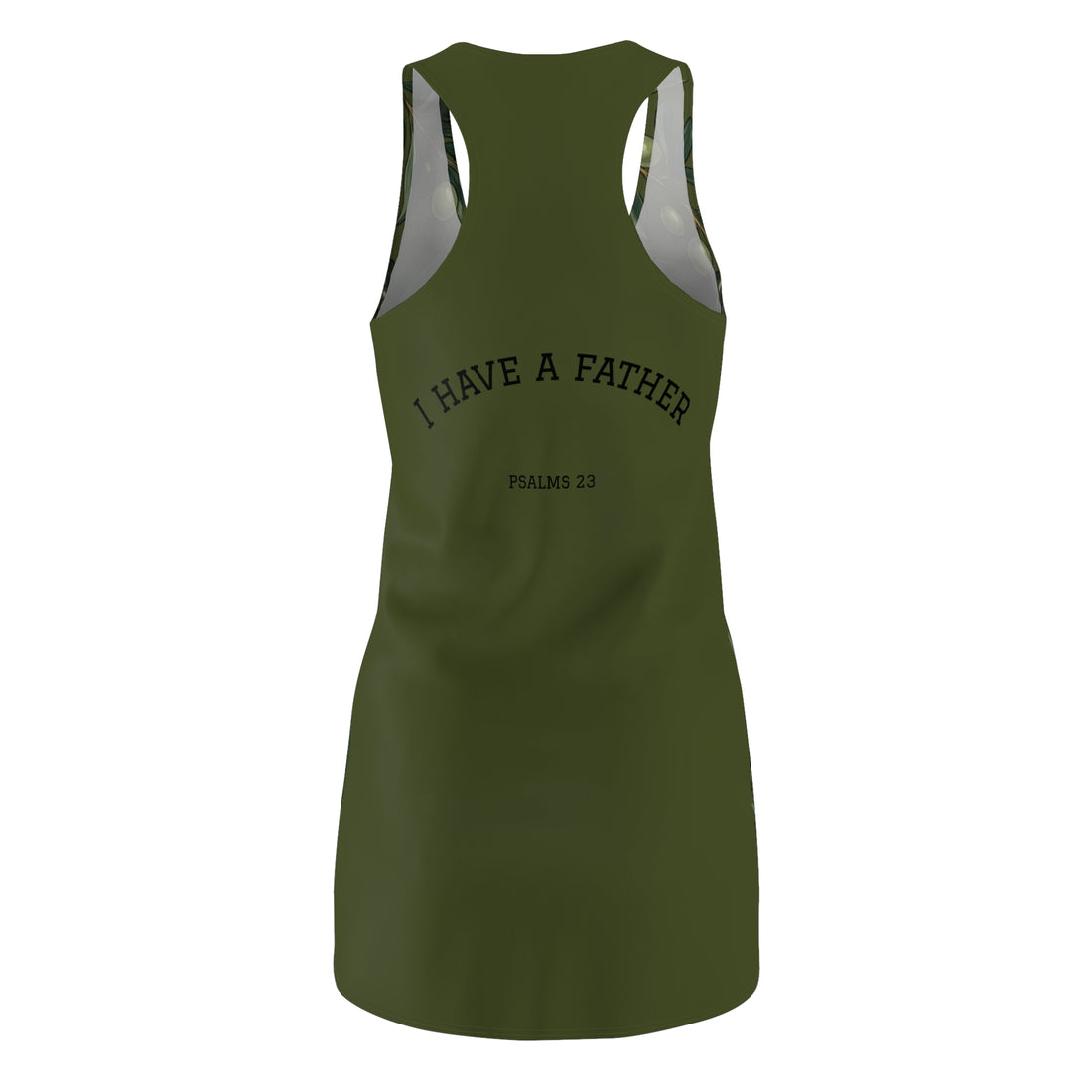 "I Have a Father" Psalms 23 Cut & Sew Racerback Dress — Women&
