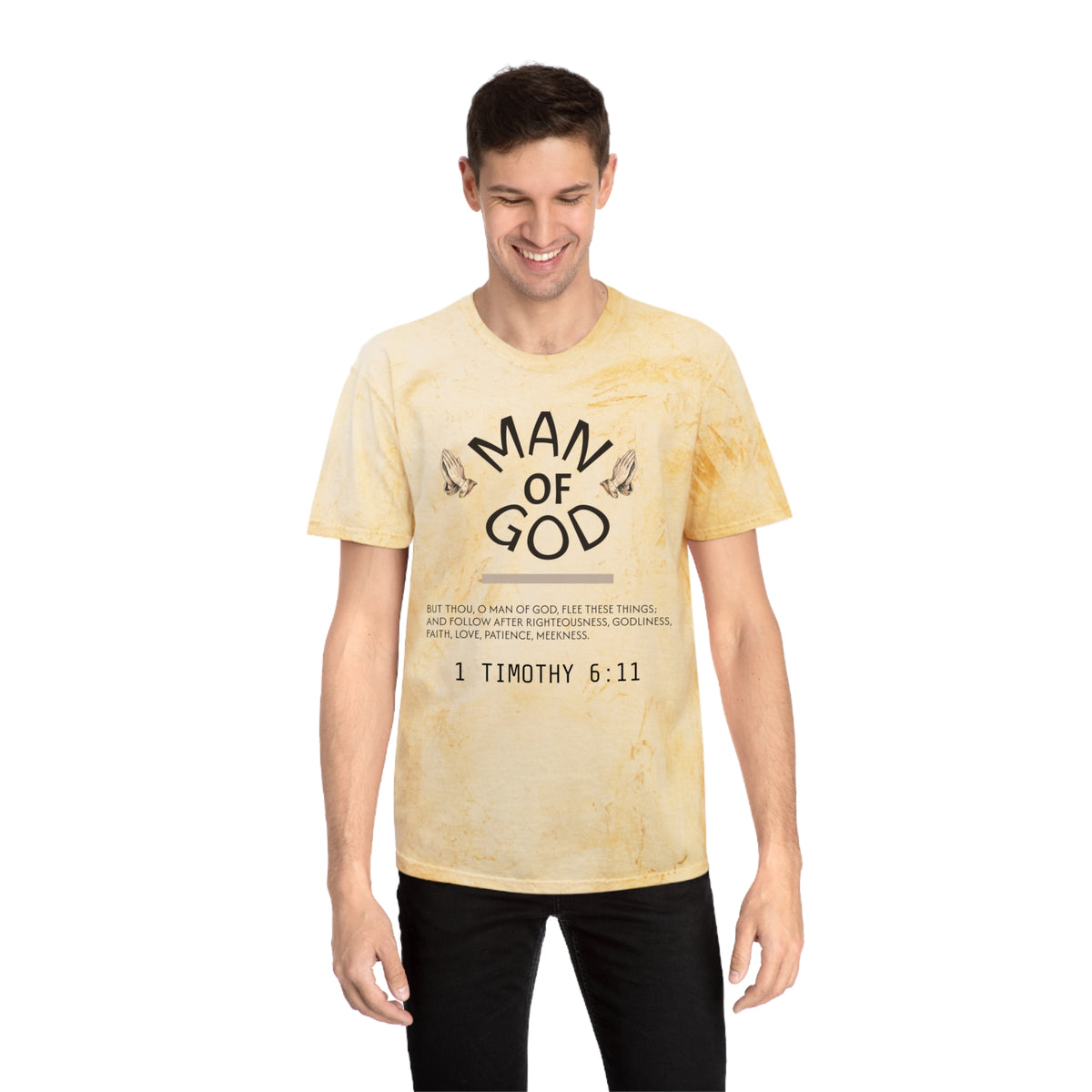 Man of God Tie-Dye T-Shirt — 1 Timothy Graphic Tee