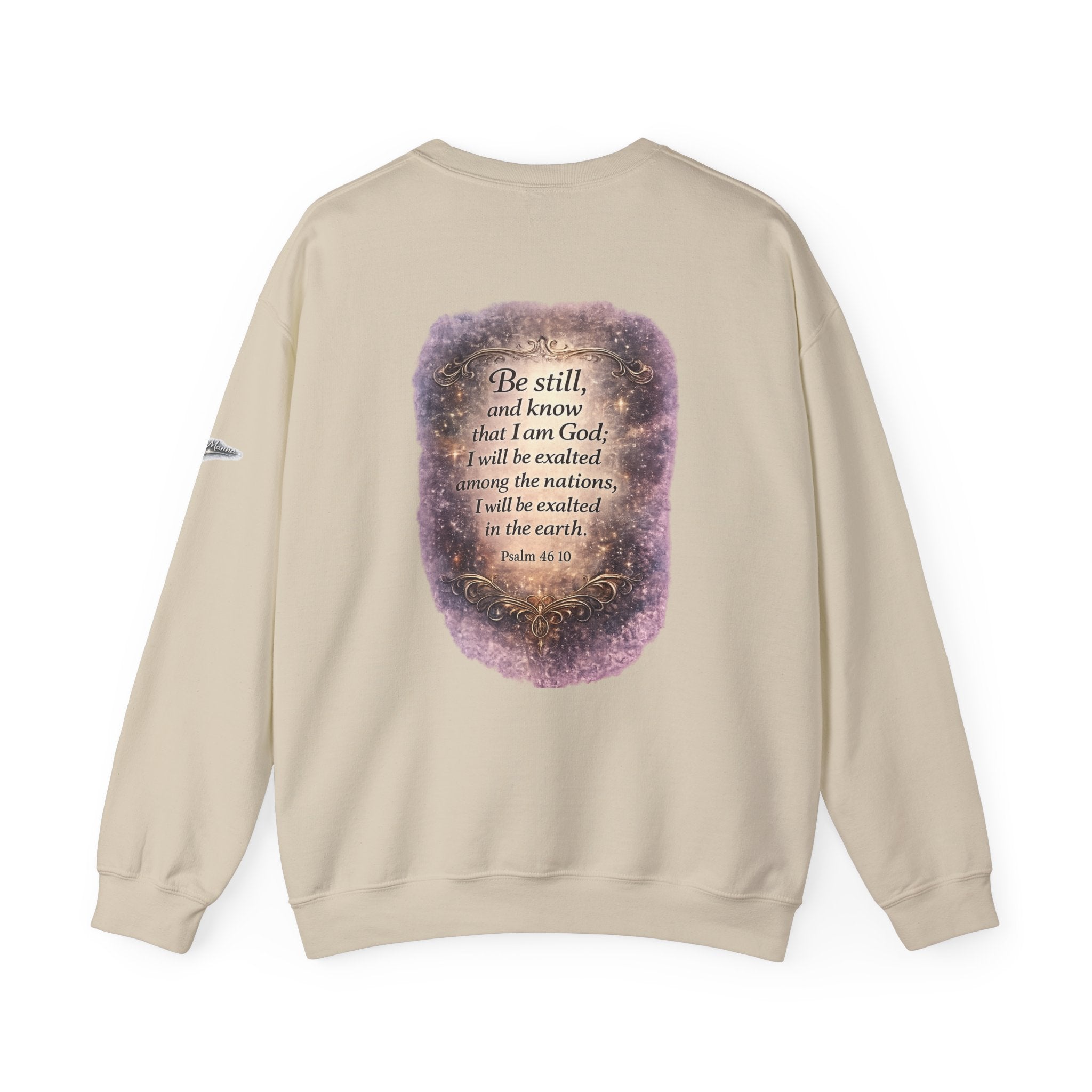 "Be Still" Graphic Crewneck Sweatshirt — Unisex Fleece Pullover