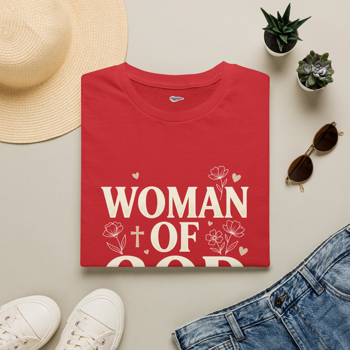 Woman of God Inspirational T-Shirt — LOVE Graphic Tee