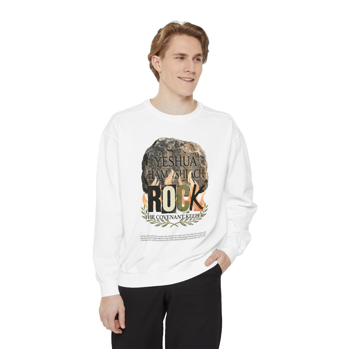Mercy Manna Crewneck Sweatshirt – Abomination That Causes Desolation Love Graphic