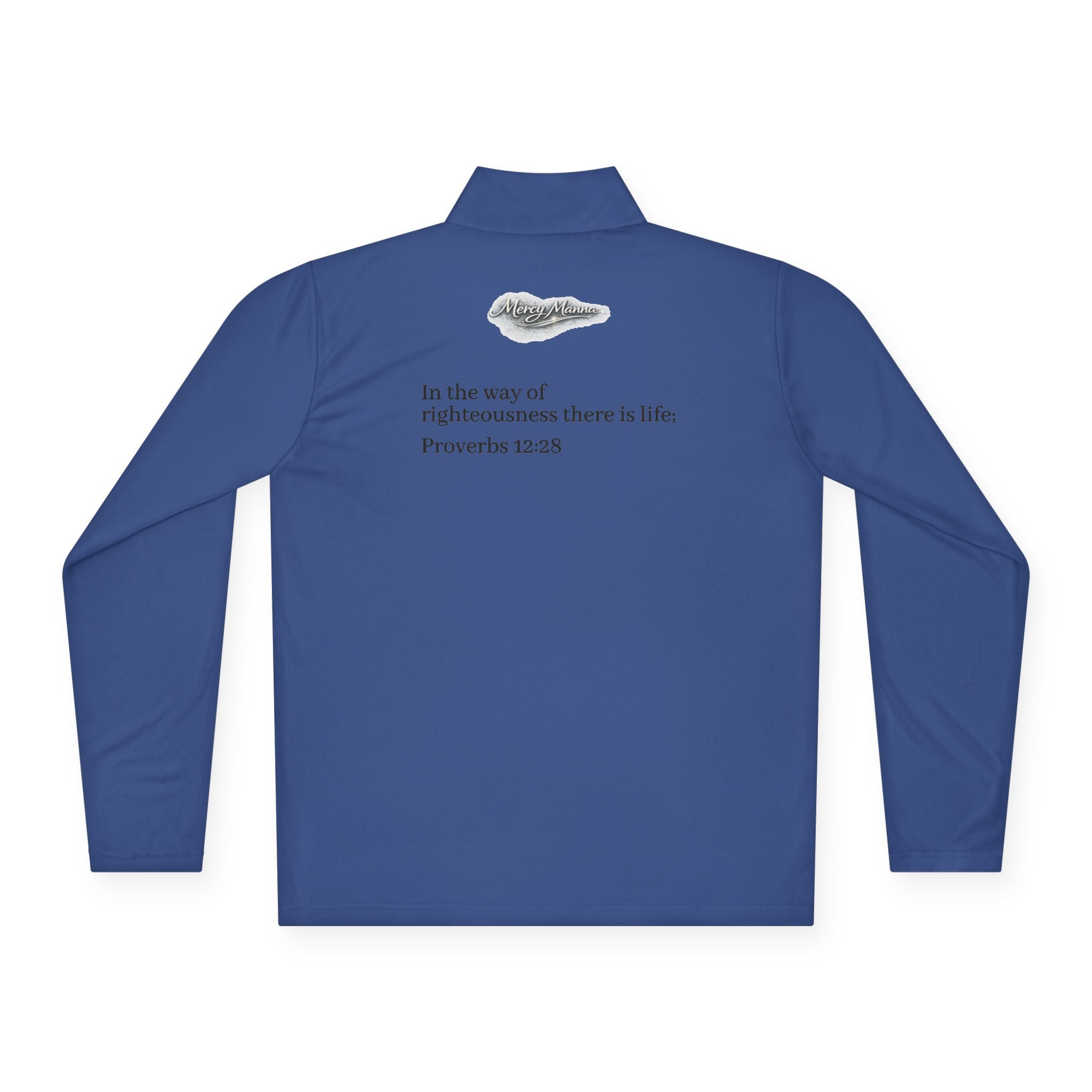 "Breastplate of Righteousness" Quarter-Zip Pullover — Unisex Graphic Sweatshirt
