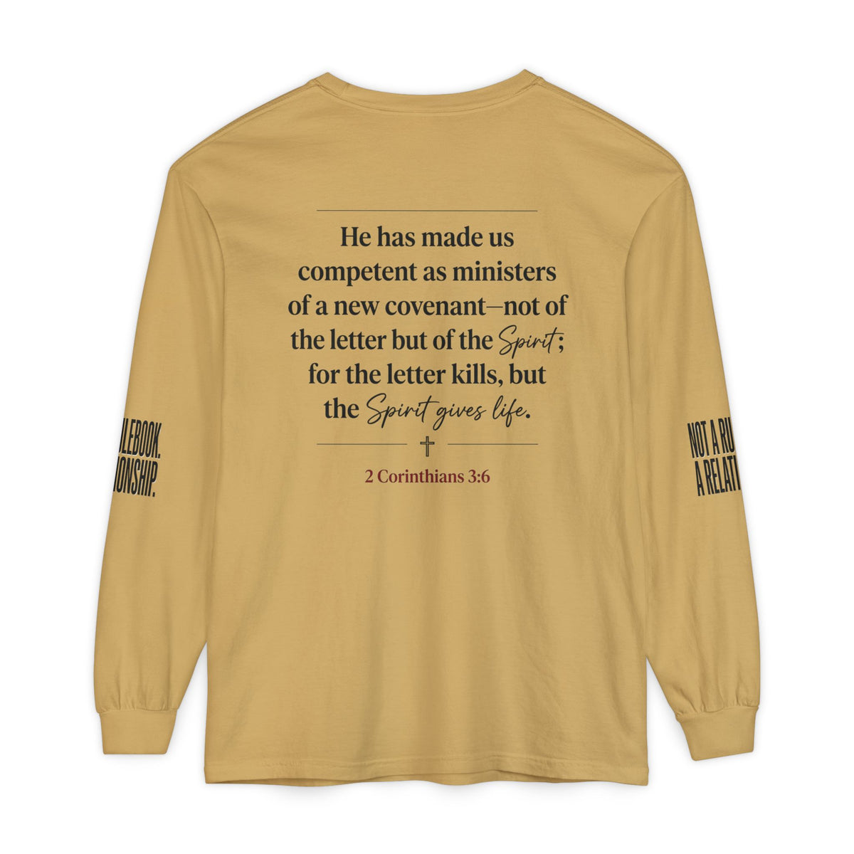Mercy Manna Not a Rulebook a Relationship Long Sleeve T-Shirt